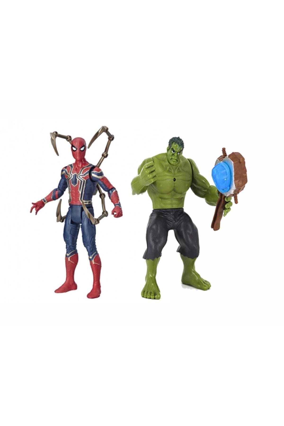 e-life Es89002 Yenilmezler Aksiyon Figür Oyuncak Spiderman & Hulk