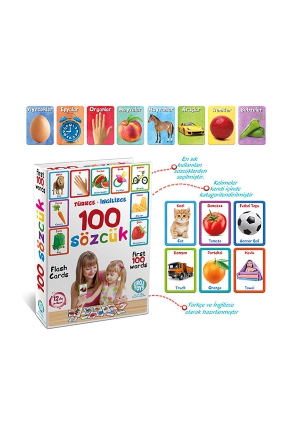 Circle Toys Ilk 100 Sözcük Flash Cards Türkçe - Ingilizce Kelime Kartları