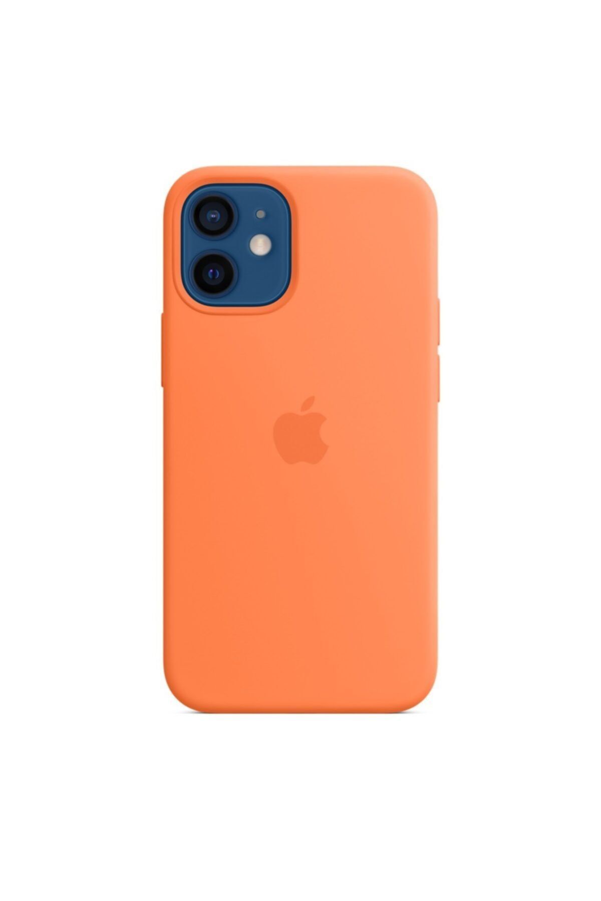 Apple Mhkn3zm/a Iphone 12 Mini Silicone Case With Magsafe - Kumquat