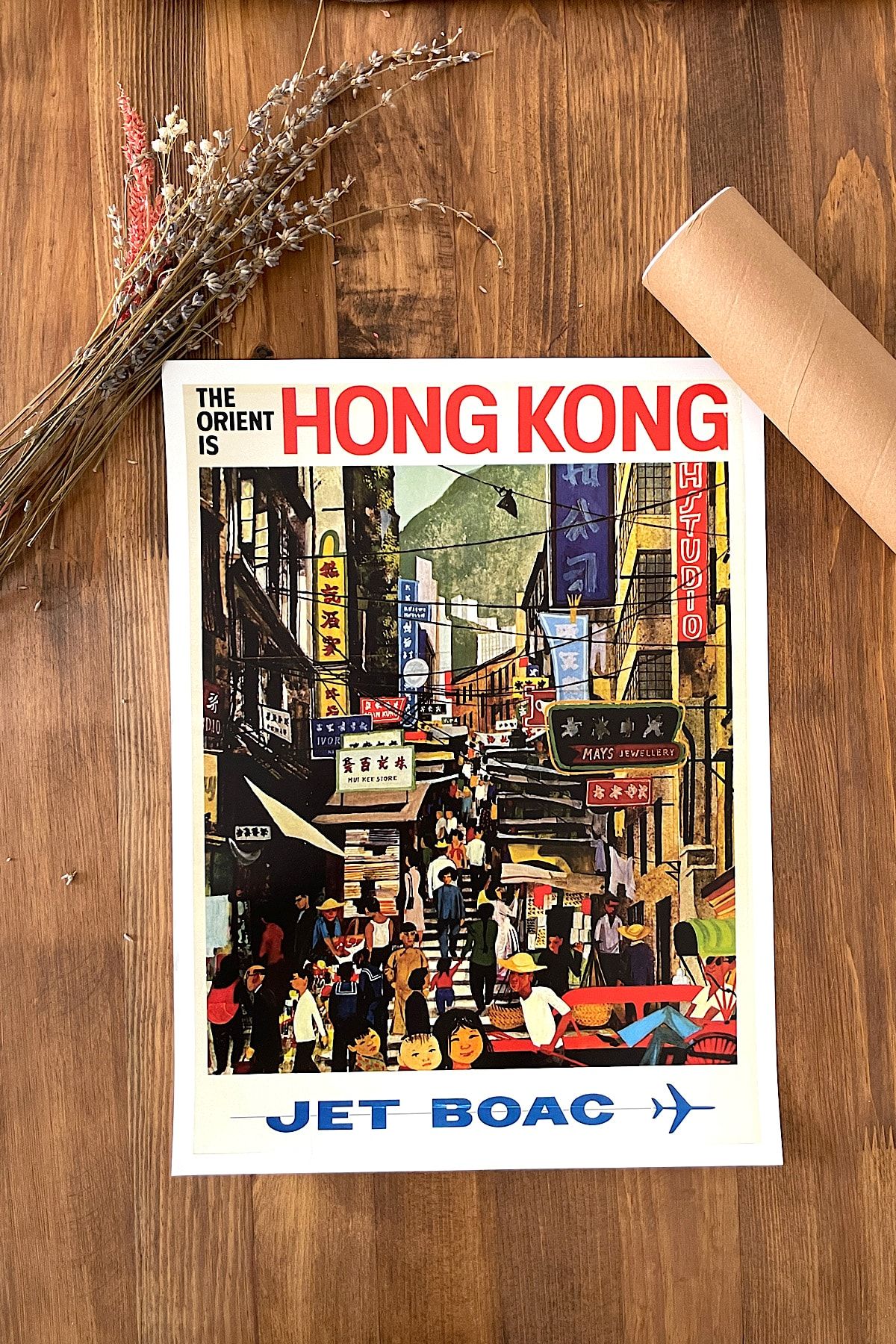 capo by aytaç yamaç Çerçevesiz Hong Kong  Vintage Reprodüksiyon 30x40cm Poster