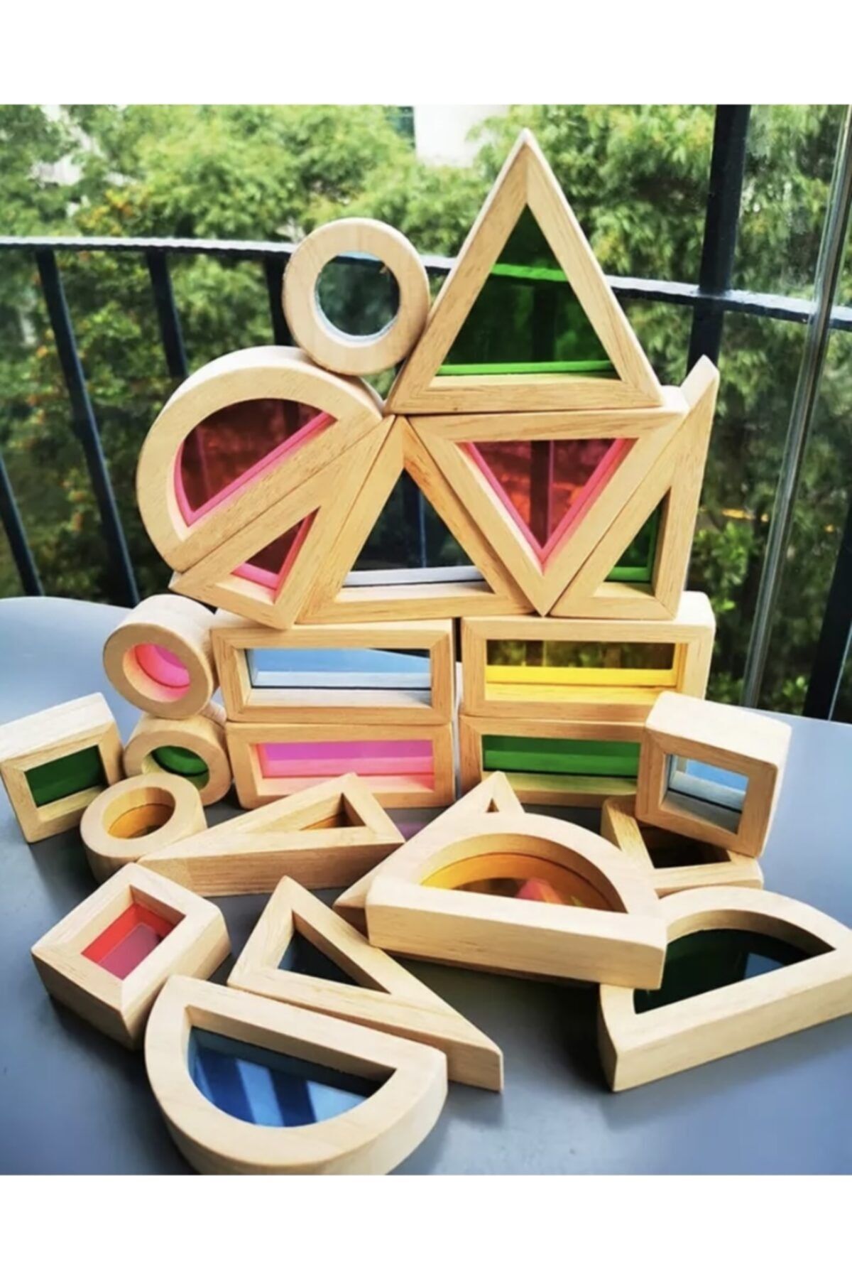 SAMTOYS Montessori Gökkuşağı Blokları 24 Parça