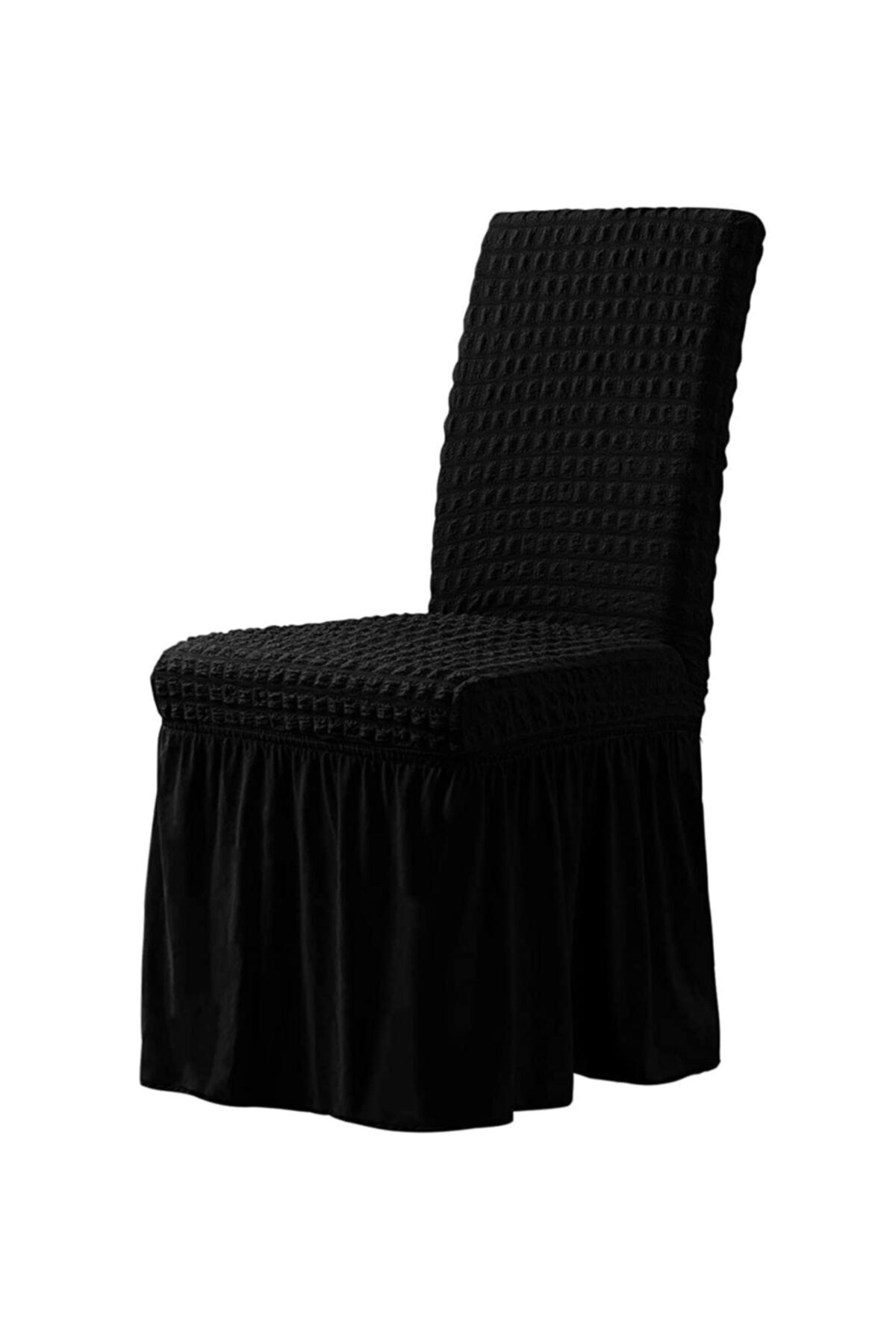 elgeyar Bürümcük Sandalye Kılıfı,sandalye Örtüsü Etekli Lastıkli Standart