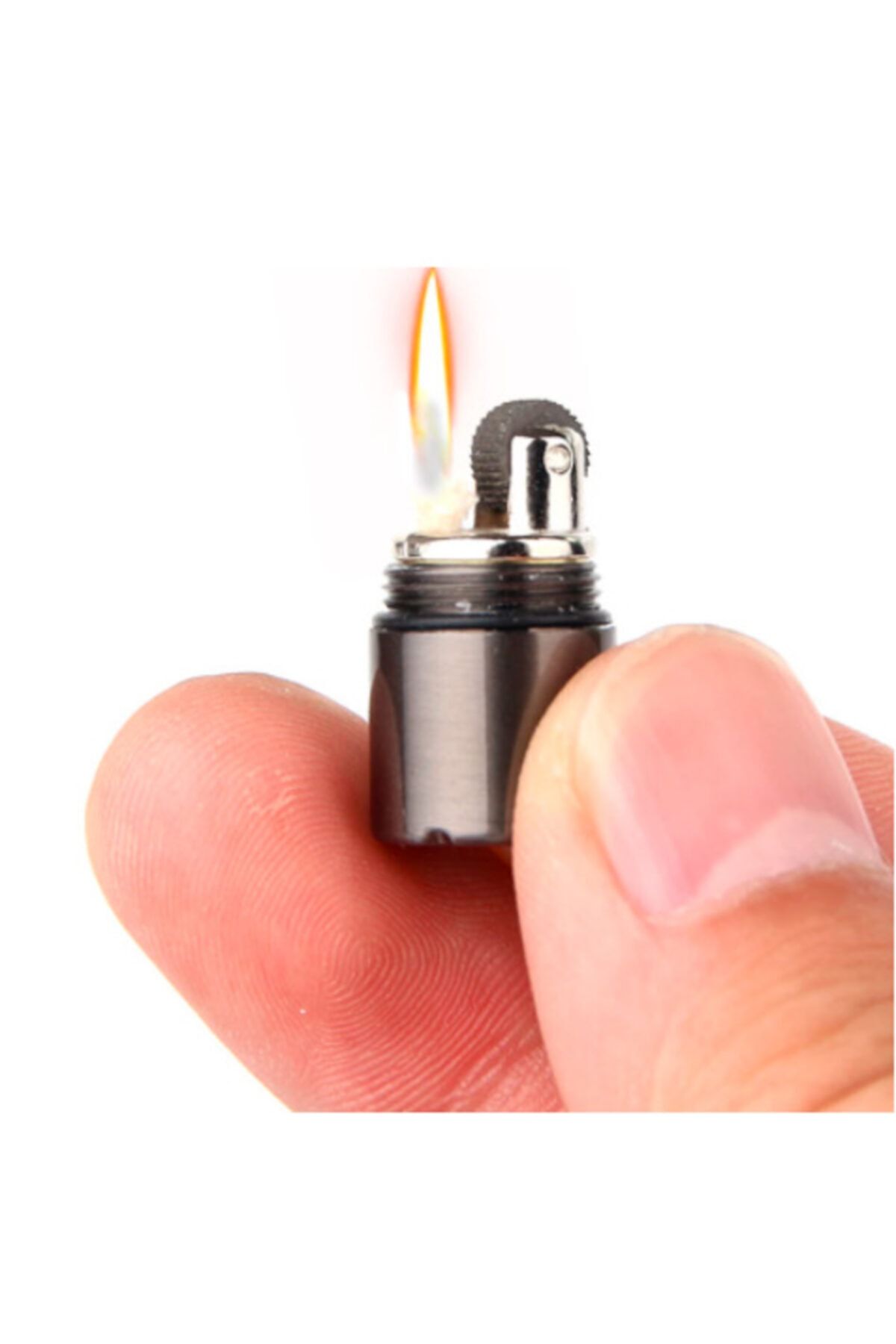 KdrElektronik Kdr Elektronik Küçük Siyah Mini Zippo Çakmak Mini Çakmak Siyah
