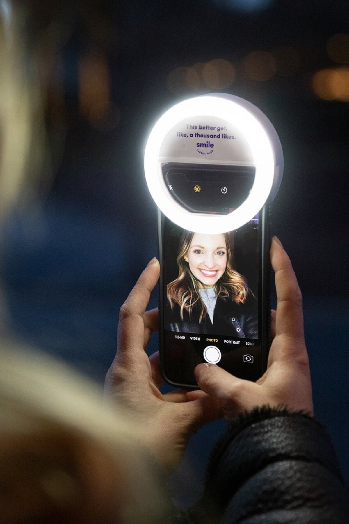 EN SİGA 3 Kademeli Şarjlı Ring Light Selfie Işığı Laptop Telefon Tablet Için Gece Fotoğraf Çekme