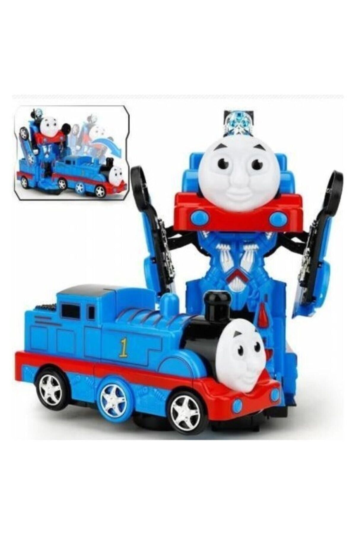 THOMAS Mavi Robota Dönüşen Transformers Sesli Işıklı Tren