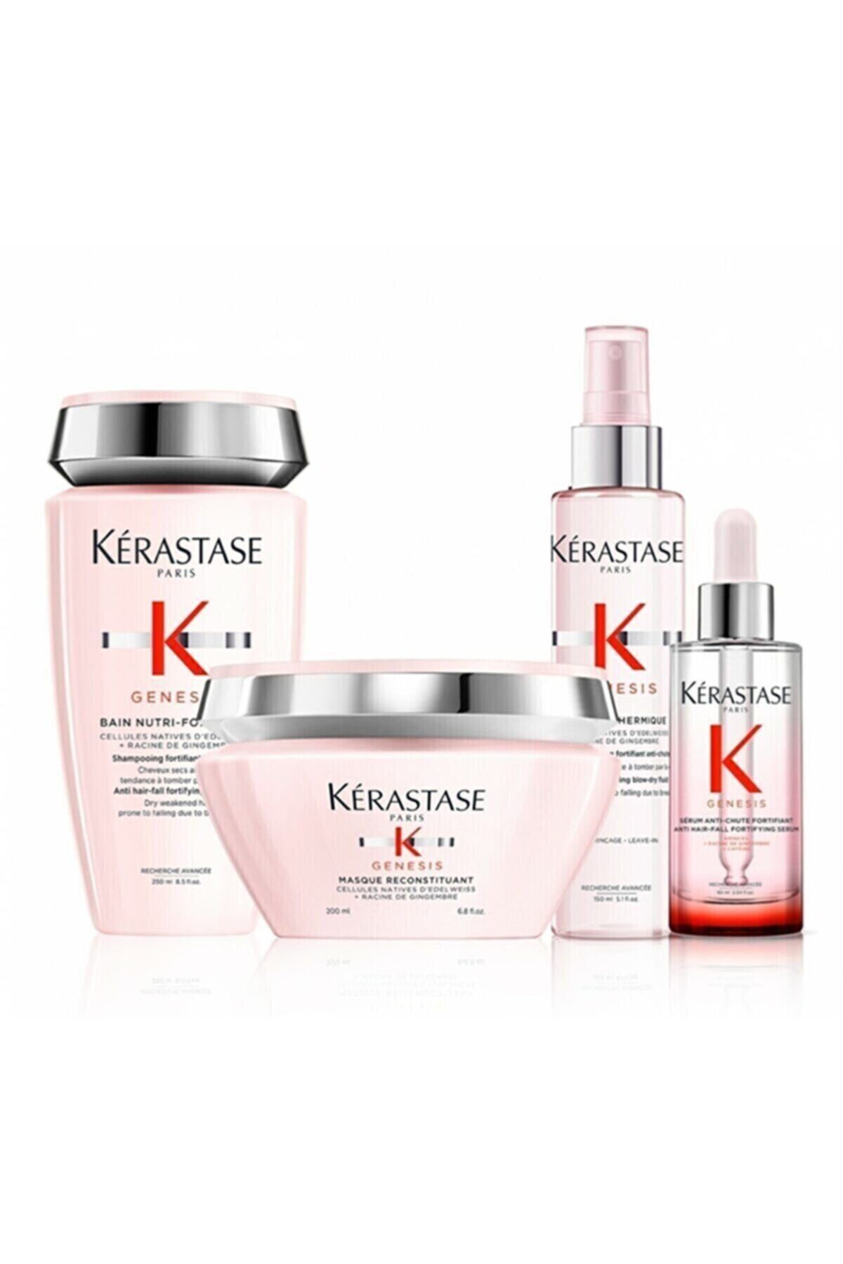 Kerastase Genesis Dökülme Önleyicişampuan250 Ml+maske 200ml+termik Sprey150 Ml+fortifiant Serum 90 Ml