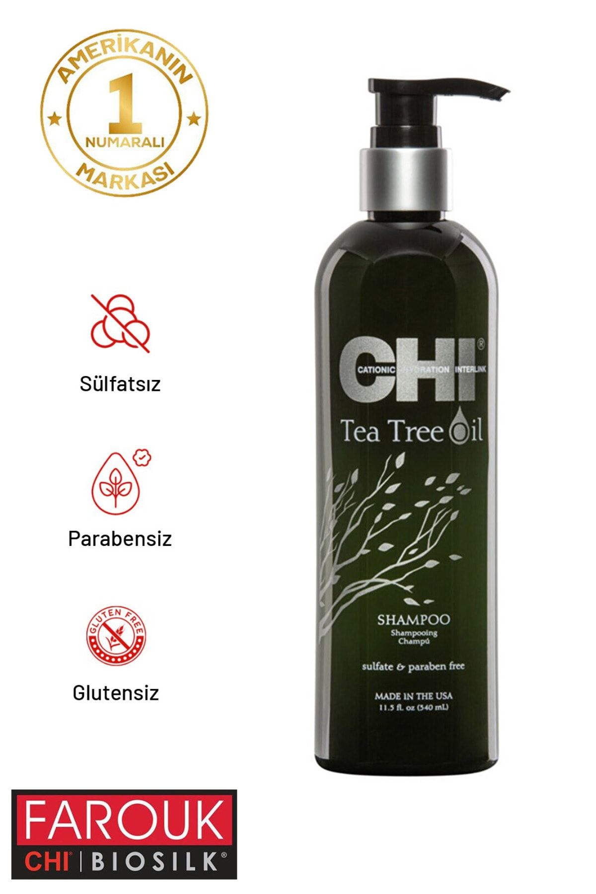 Chi Çay Ağacı Yağı Şampuan 340 ml