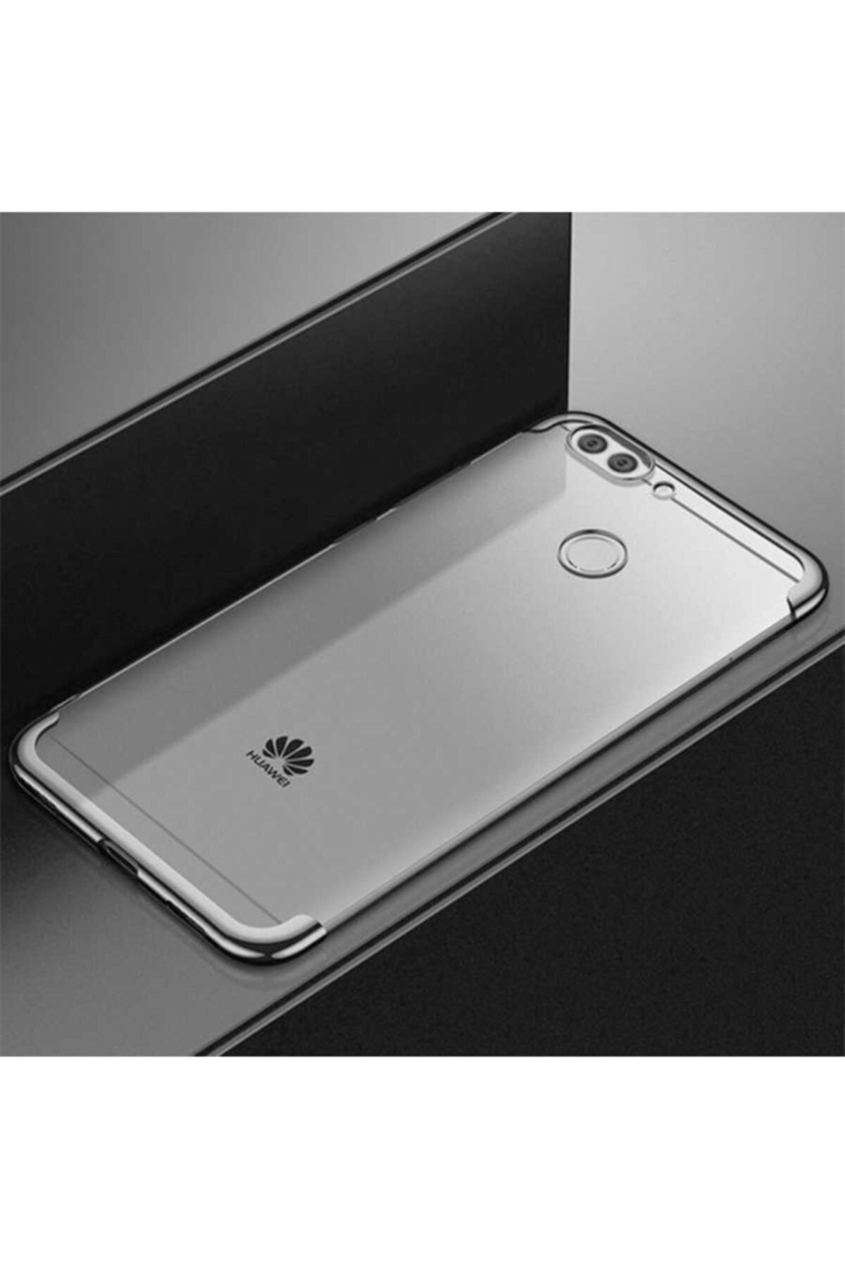 Srh Huawei P Smart Için Uyumlu Kenarları Lazer Boyalı Yumuşak Renkli Silikon Kılıf Kapak
