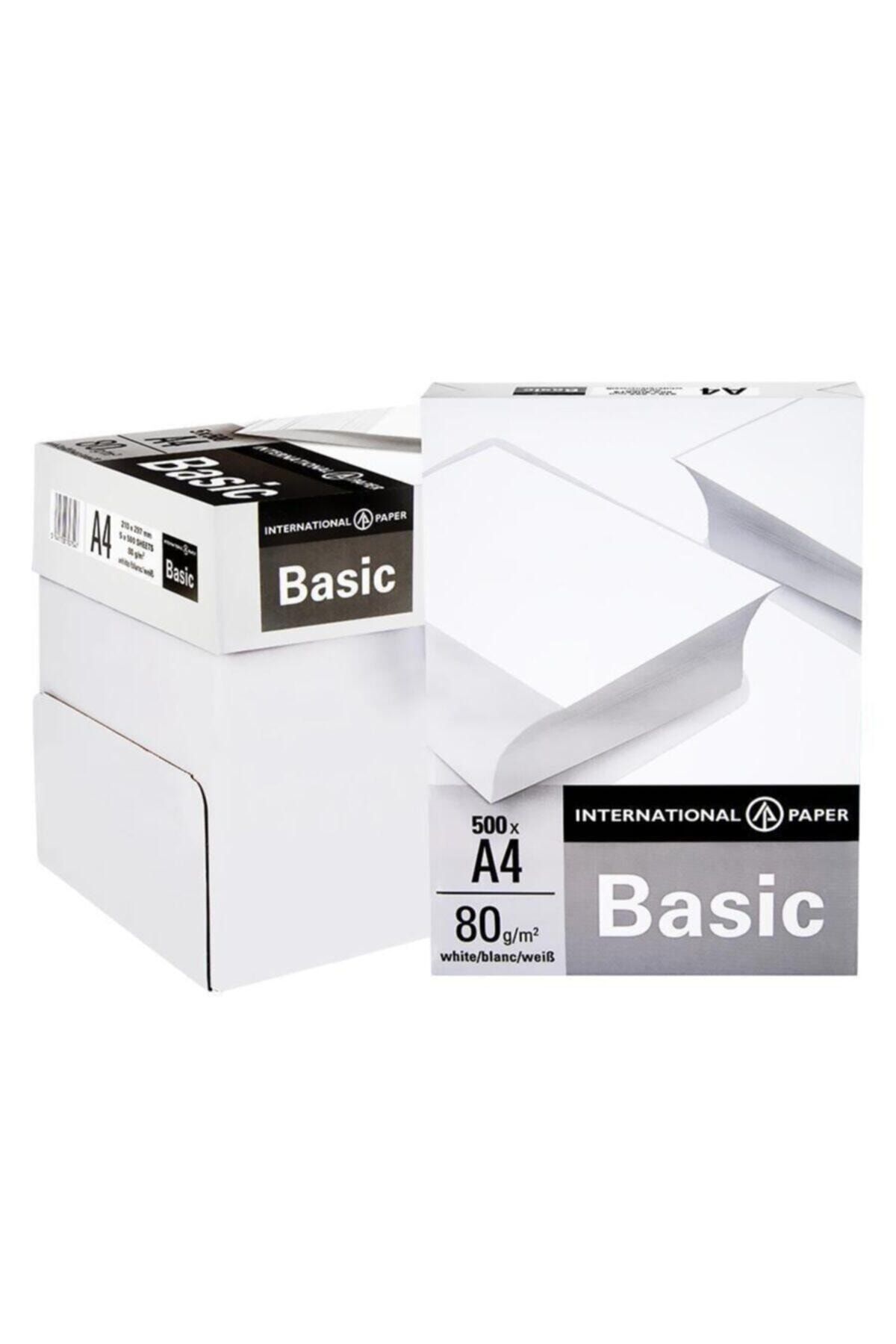Genel Markalar Basic A4 Fotokopi Kağıdı 80gr 1 Koli 5 Paket 2500 Sayfa