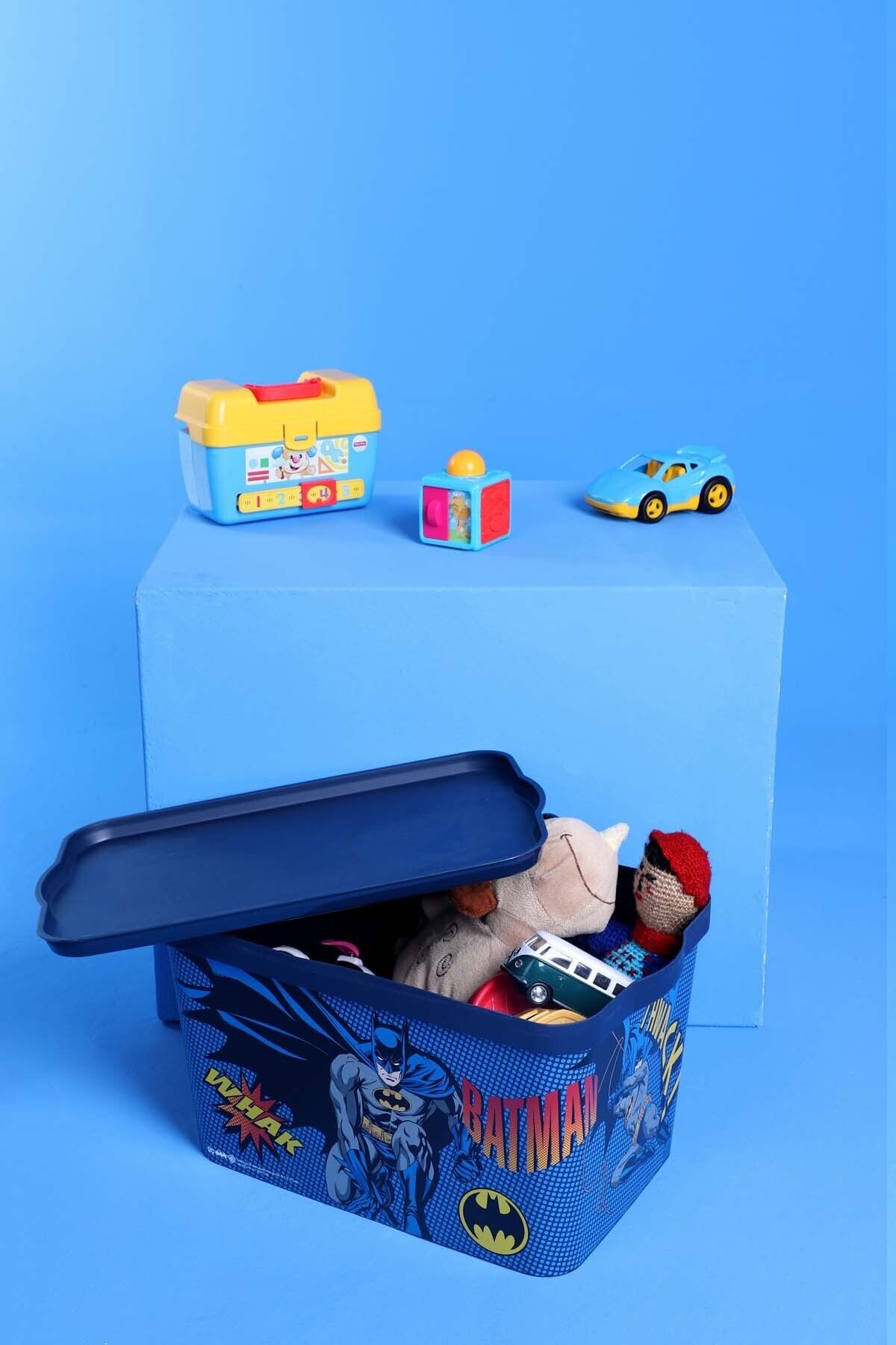 Tuffex Batman Lisanslı Keep Saklama Kutusu - Plastik Çocuk Oyuncak Saklama Kutusu