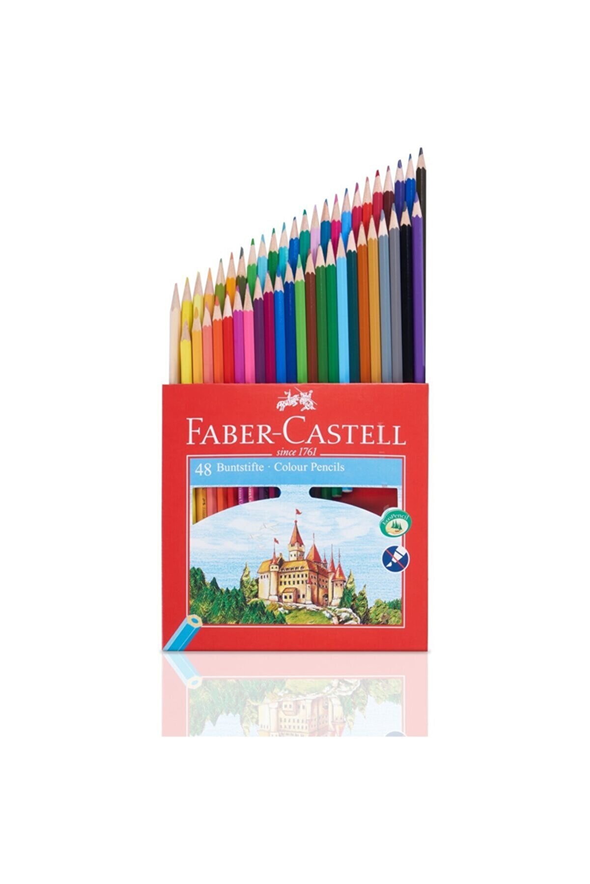 Faber Castell Kuru Boya Kalemi 48'li Kalemtıraş