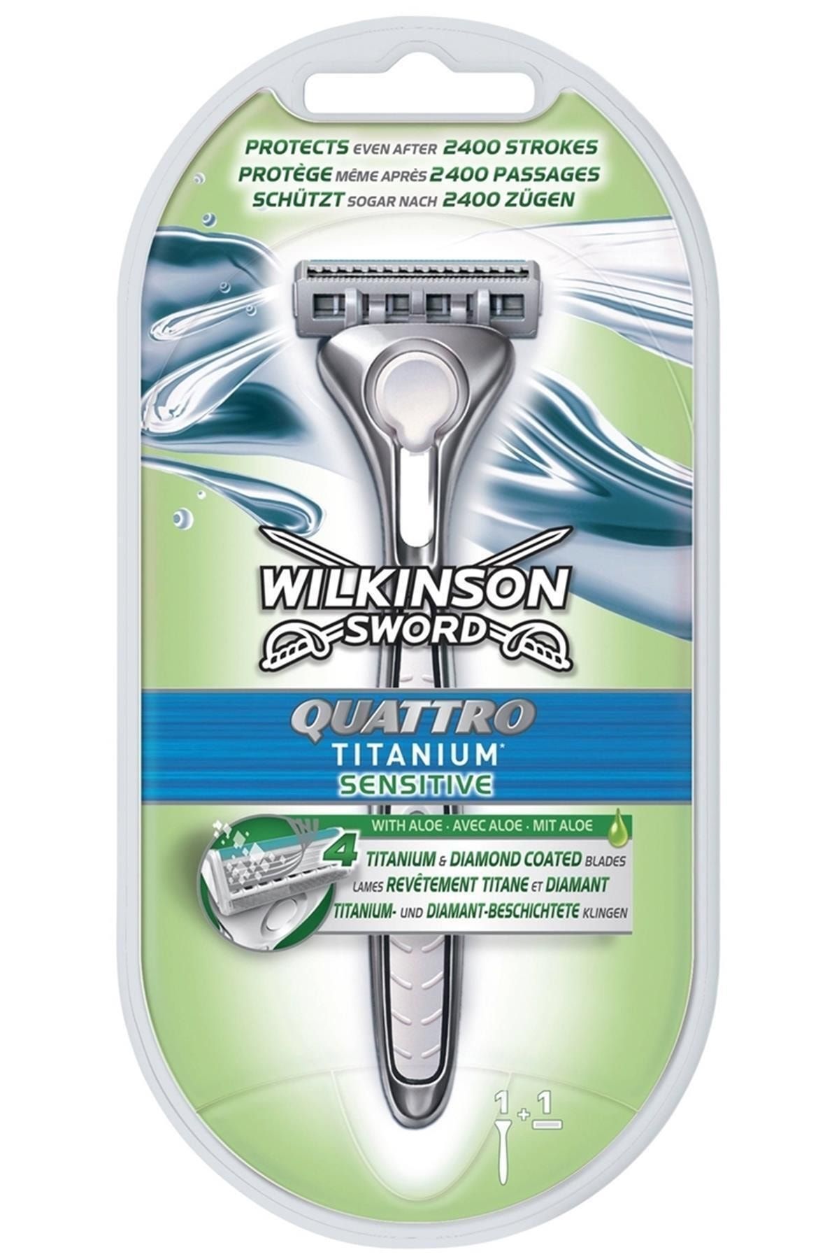 Wilkinson Sword Quattro Titanium Sensitive 1up Tıraş Makinesi 4027800536269