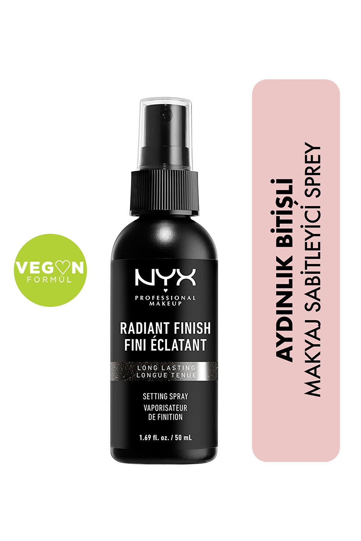 NYX Professional Makeup Makyaj Sabitleyici - Radiant Finish Setting Spray 800897198046