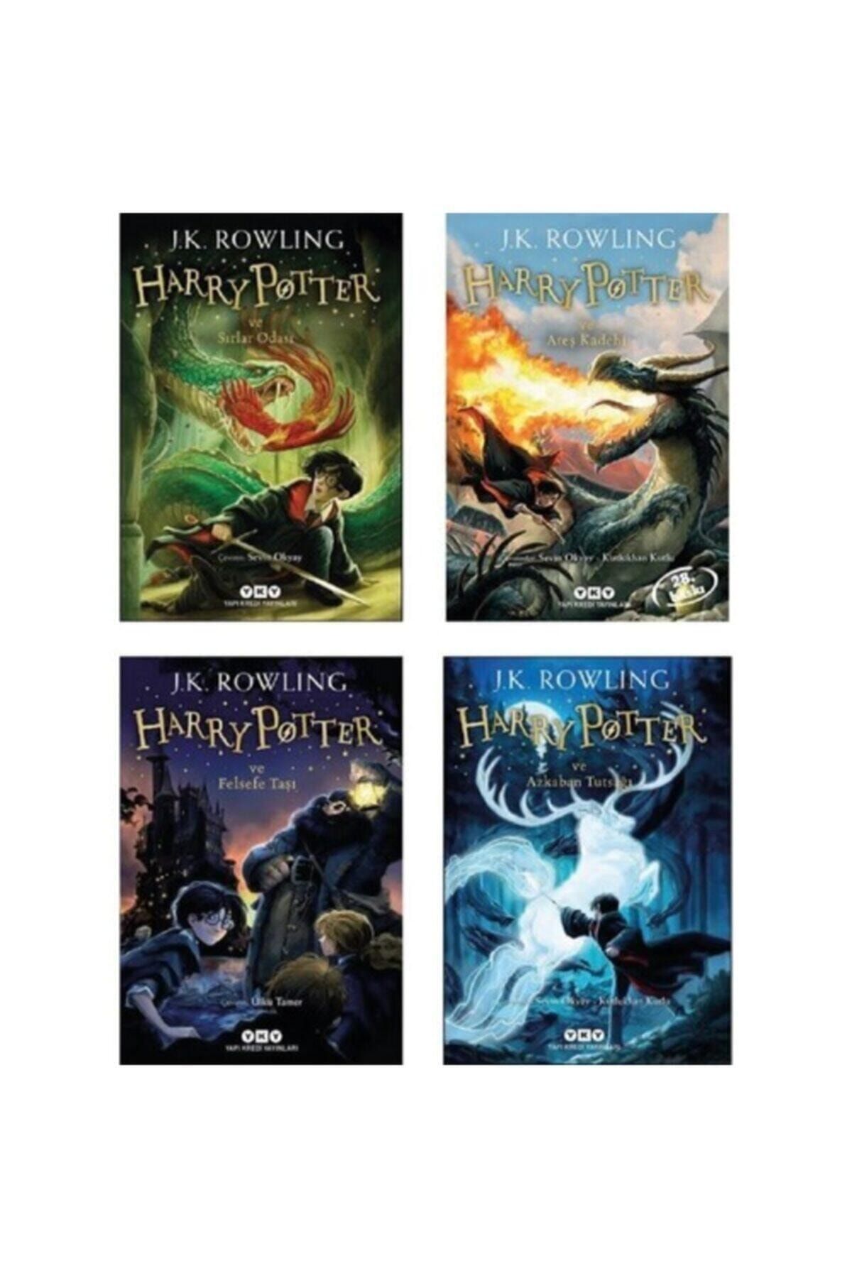 Yapı Kredi Yayınları Harry Potter Ve Felsefe Taşı - Sırlar Odası - Azkaban Tutsağı - Ateş Kadehi Harry Potter Set