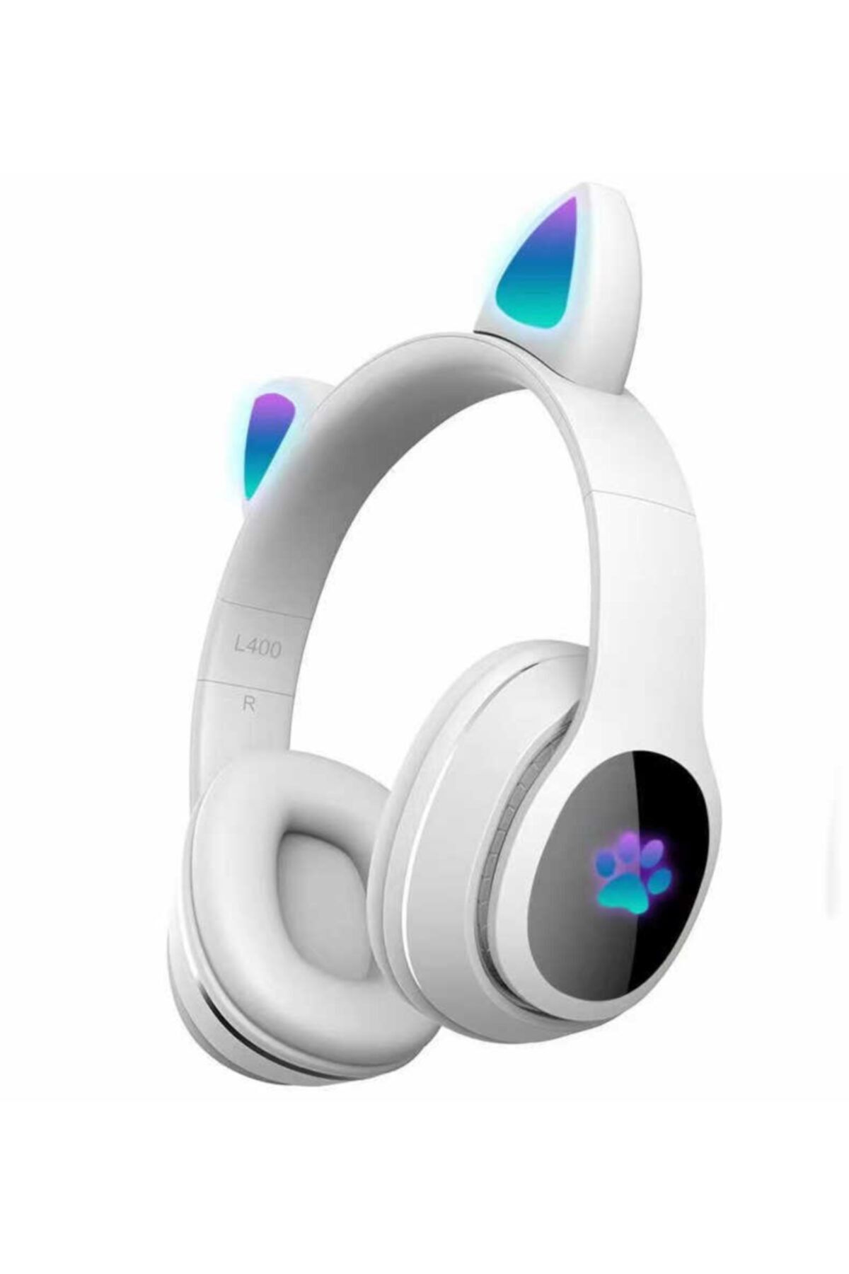 UnDePlus Kulaküstü Bluetooth Kulaklık Rgb Işık Renki Çocuk Kedi L400