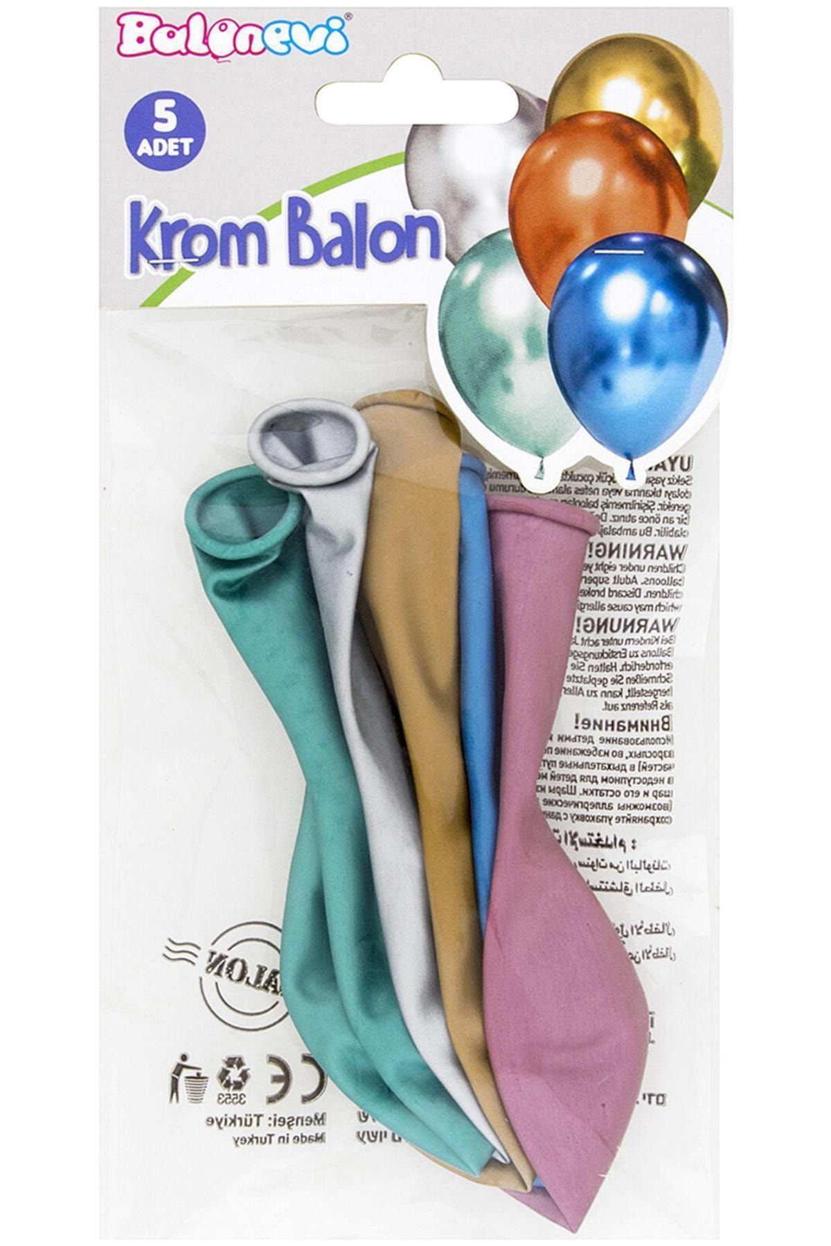 Genel Markalar Marka: Balonevi 5'li Krom Balon Kategori: Dekoratif Ürünler