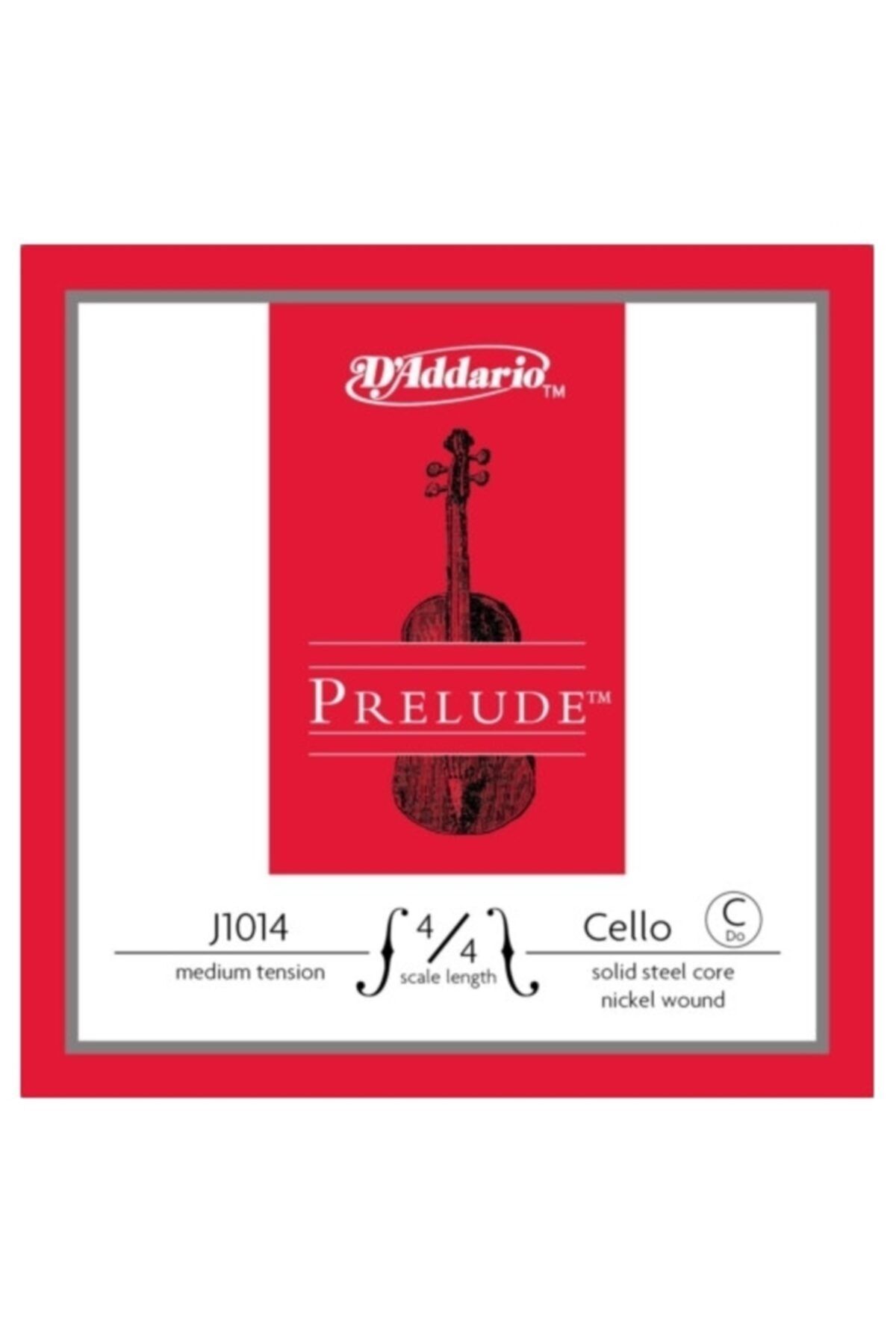 D'Addario Daddarıo J1014 4/4m Cello Tek Tel, Prelude, C-do, 4/4 Scale, Med