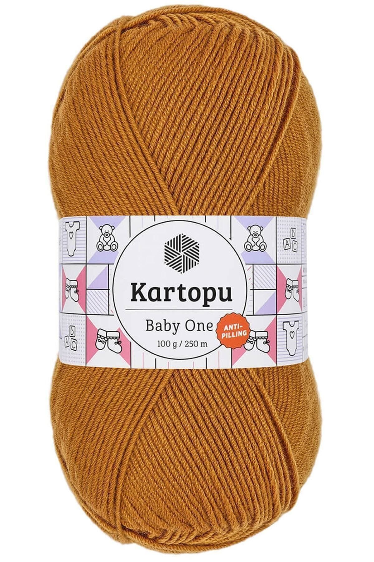 Kartopu Baby One Tüylenmeyen Bebek Yünü Hardal K1854