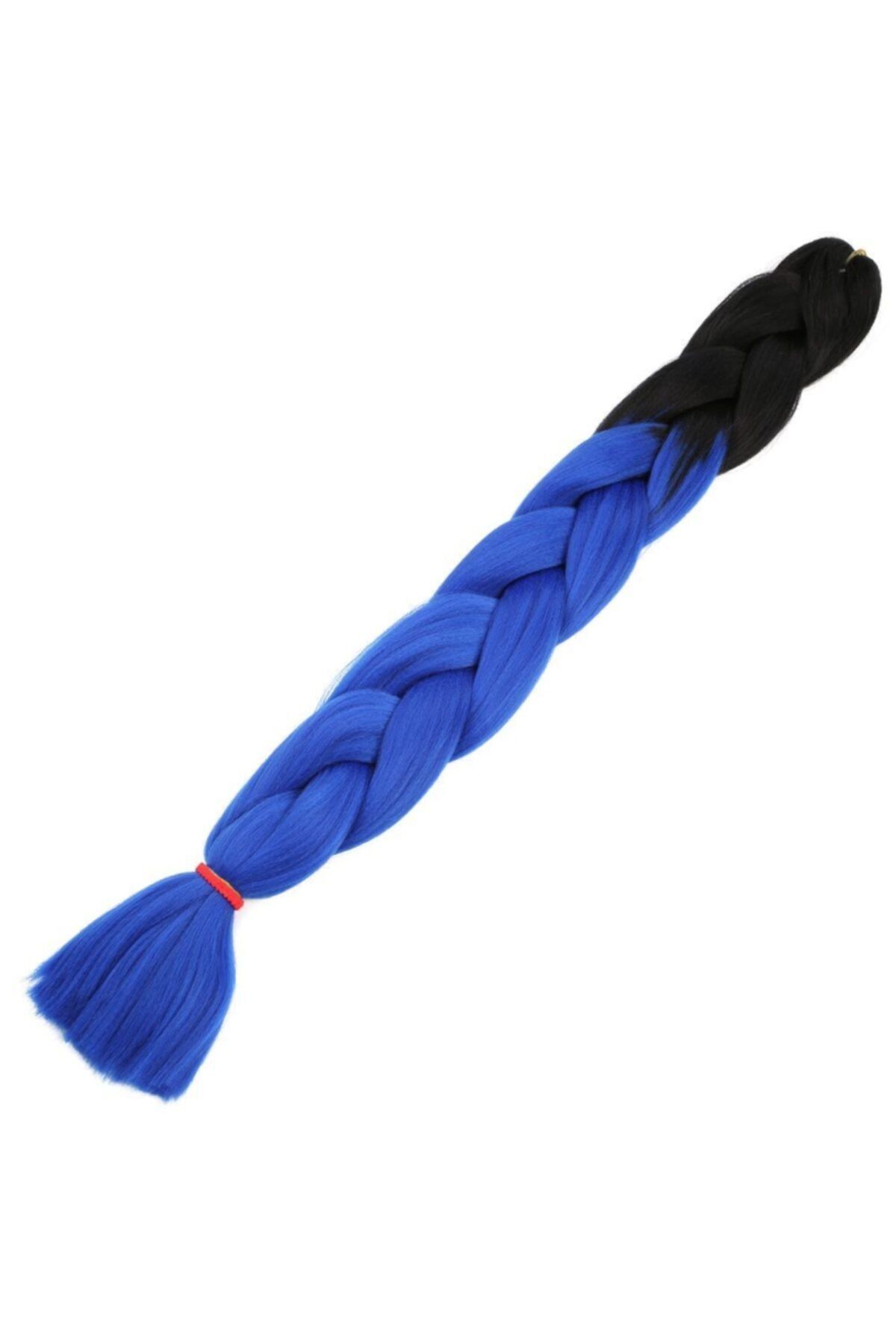Marpessa Afrika Örgüsü Ve Rasta Için Sentetik Ombreli Saç - Siyah / Koyu Mavi Ombreli