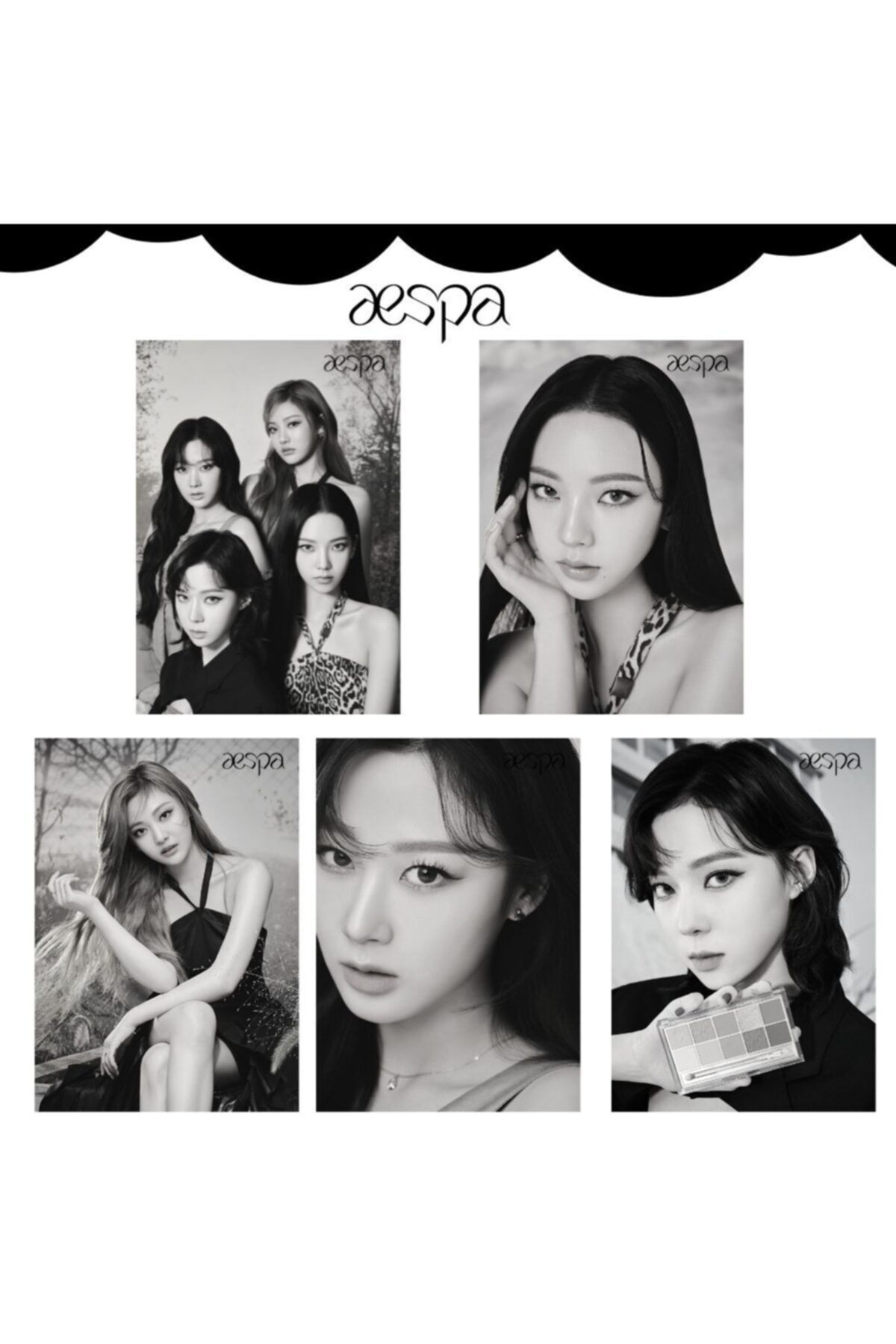 Kpop Dünyasi Aespa Grup Ve Üye Poster Set