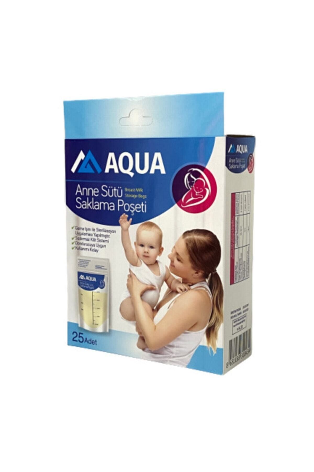 Aquatıc Aqua Anne Sütü Saklama Poşeti 25 Adet 1 Kutu