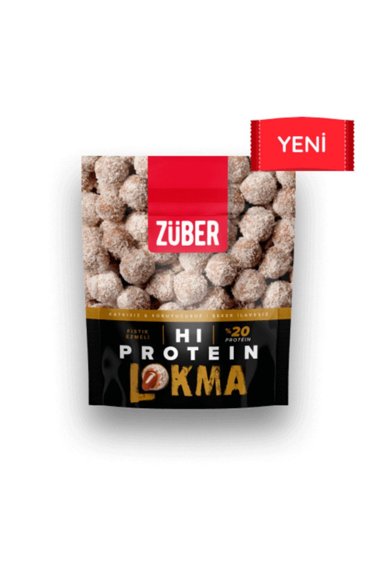 Züber Badem Kaplı Kakaolu Fıstık Ezmeli Hi Protein Lokma 84gr