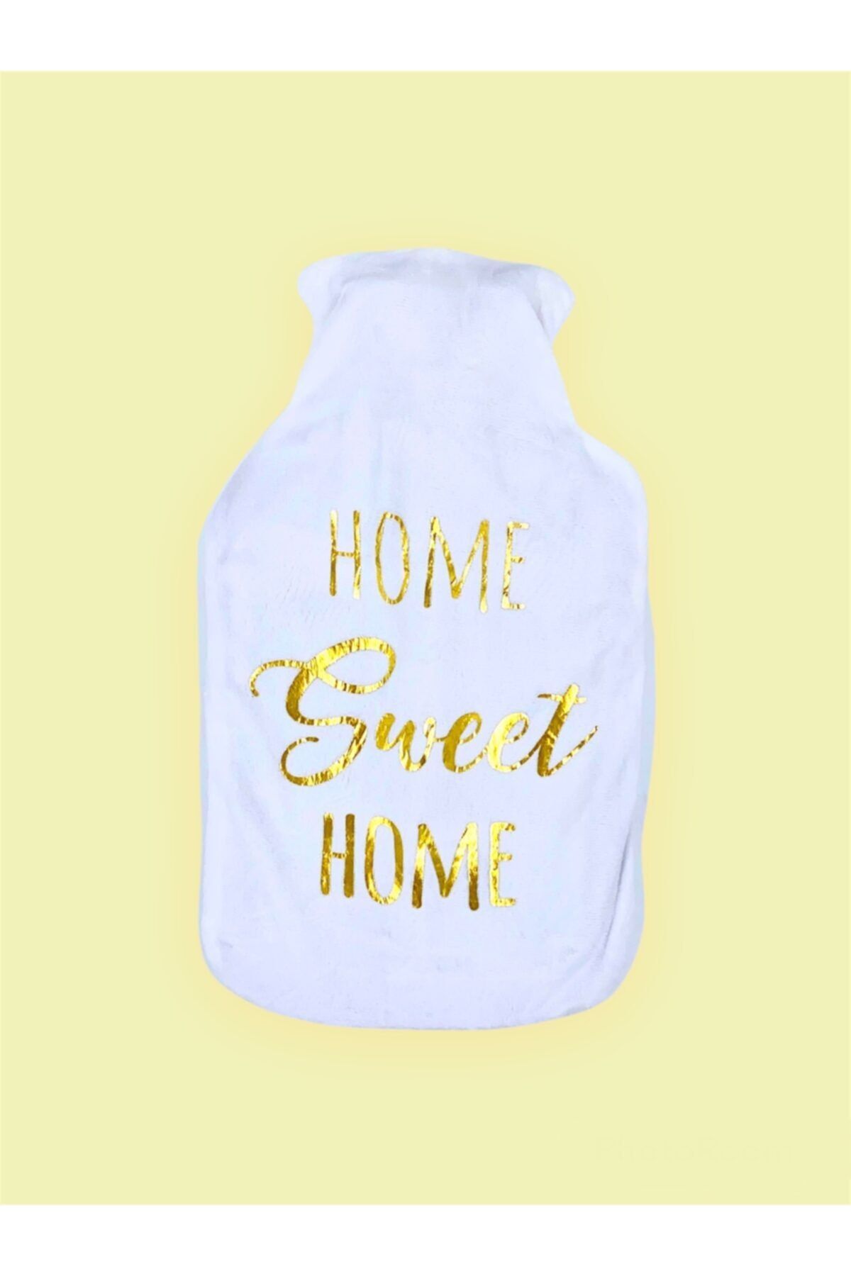 BEEMEDİC Polar Kılıflı Termofor Sıcak Su Torbası Home Sweet Home Desenli