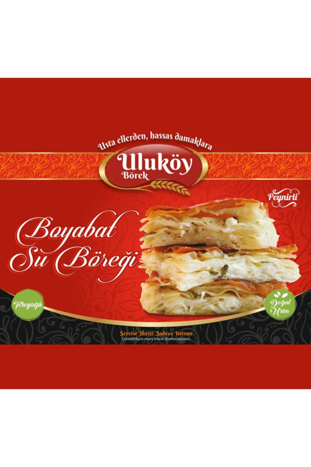 Uluköy Geleneksel (EL YAPIMI) % 100 Pişmiş Boyabat Su Böreği Peynirli Tereyağlı 850 - 1000 gr