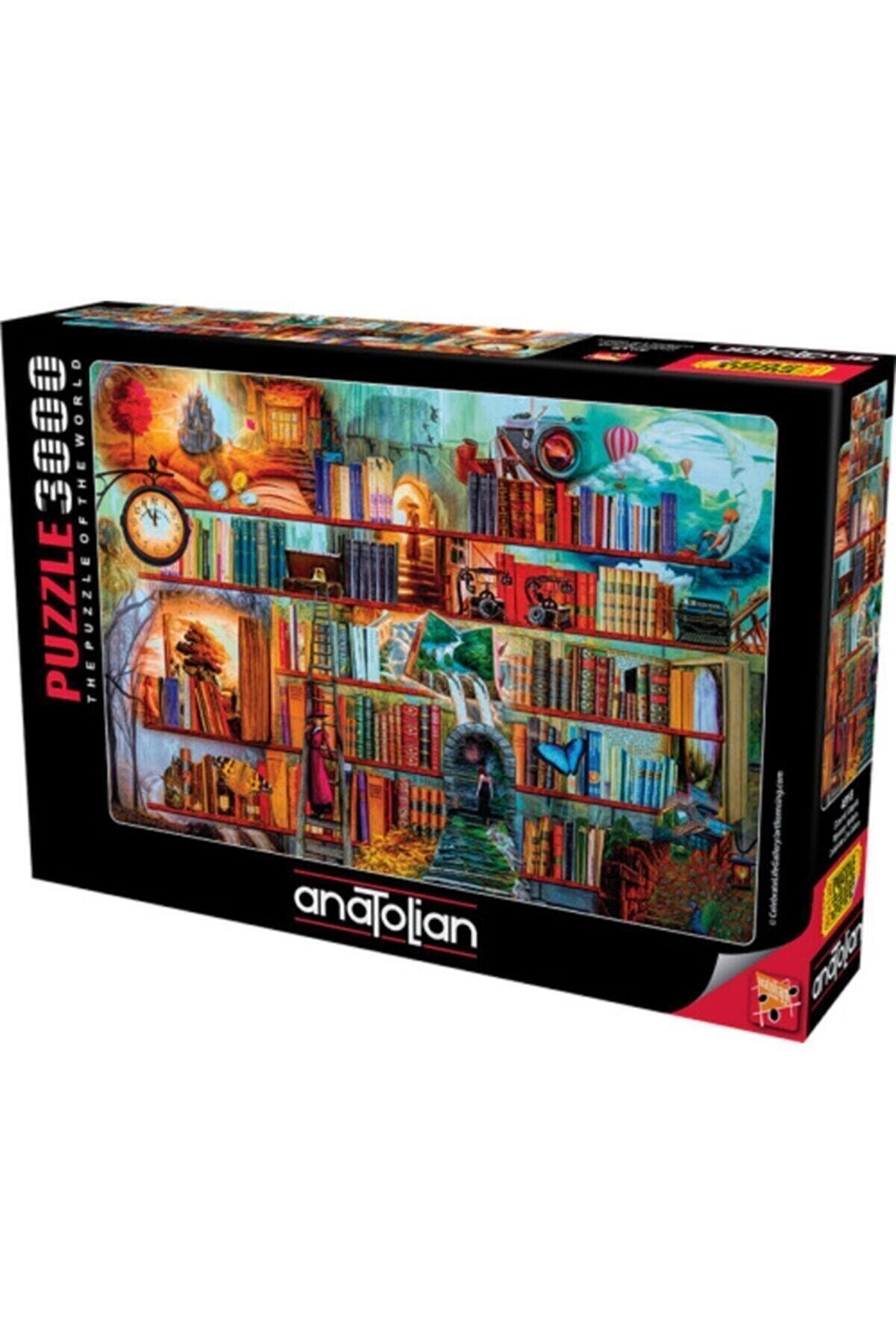 Anatolian Puzzle Gizemli Kitaplık / 3000 Parçalık Puzzle, Kod:4918