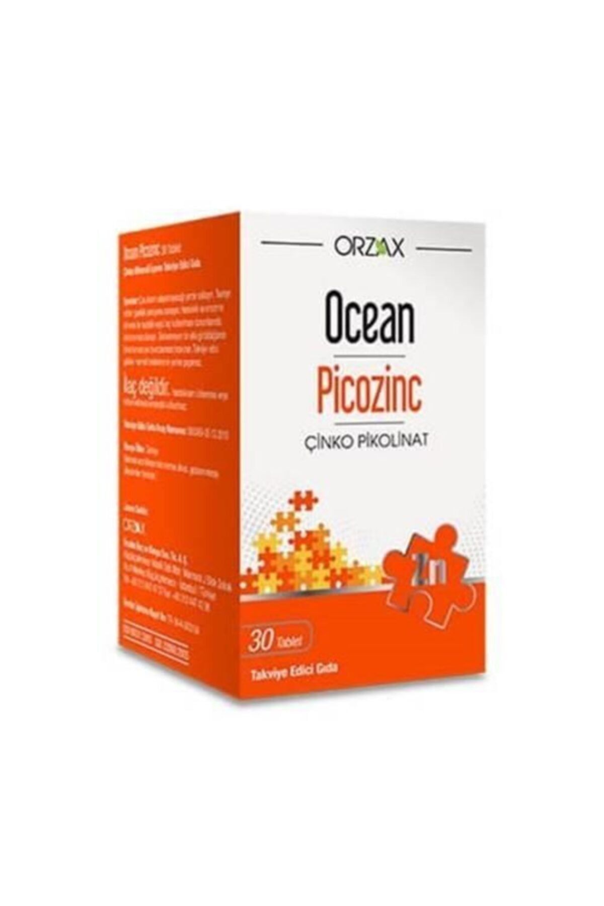 Orzax Picozinc Çinko 30 Tablet