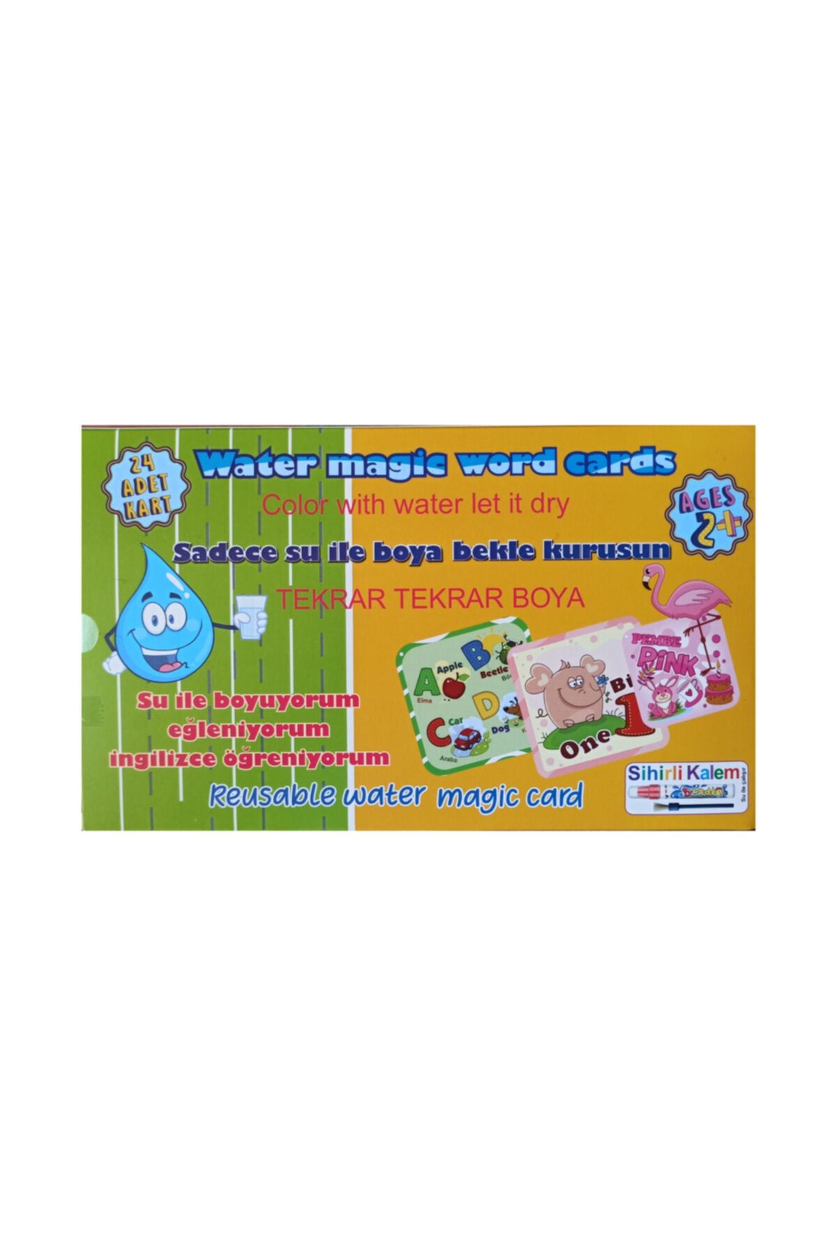 Happyland Water Magic Word Cards Sihirli Kalem Ve 24 Adet Kart Ingilizce Öğreniyorum