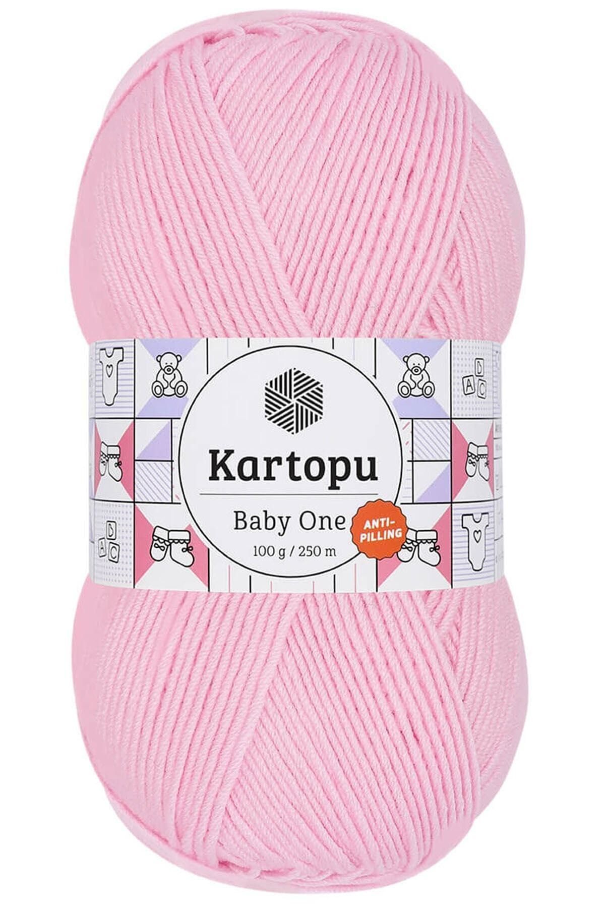 Kartopu Baby One Tüylenmeyen Bebek Yünü Açık Pembe K782