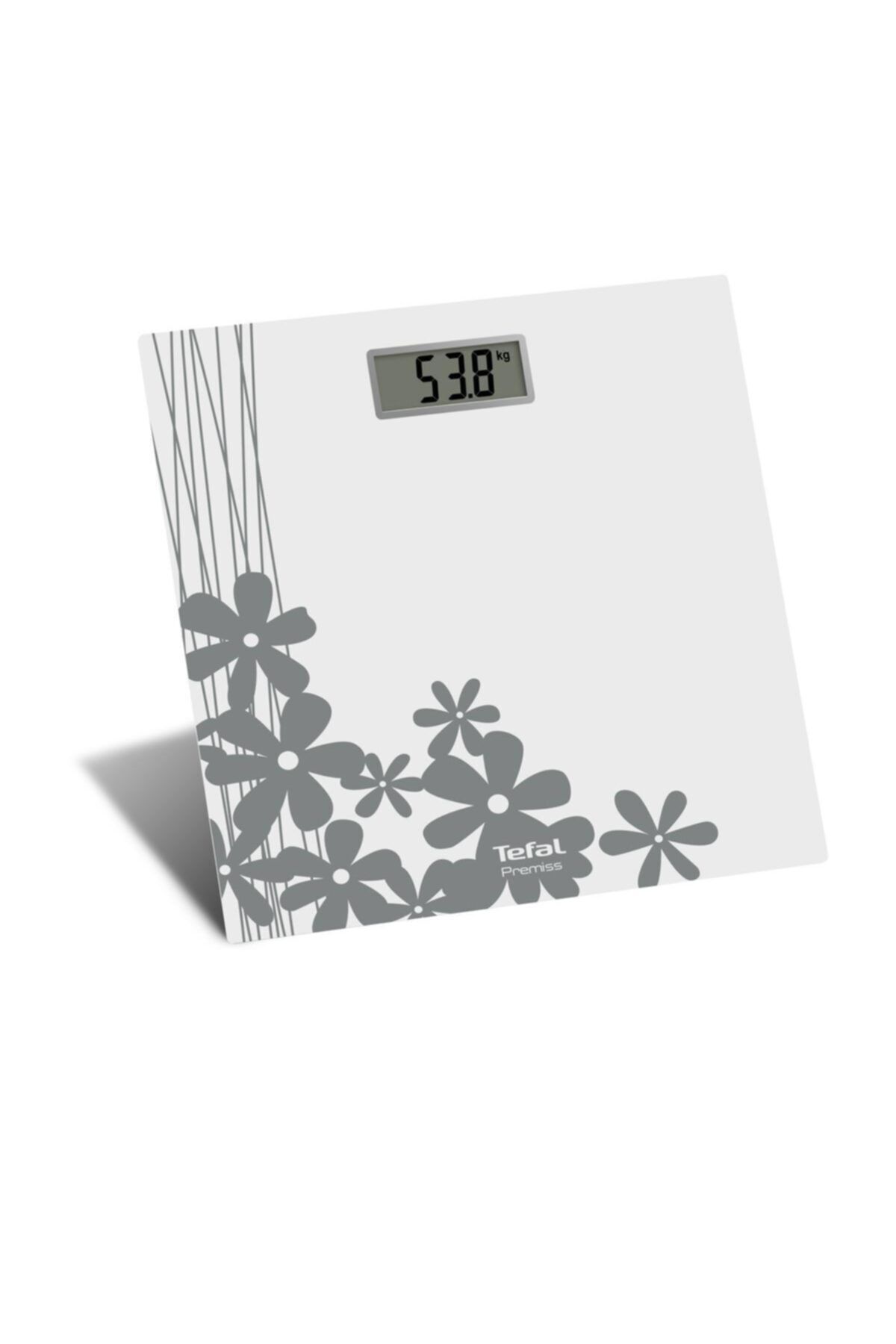 TEFAL PP1430 Premiss LCD Ekranlı Tartı Beyaz Çicek Desenli