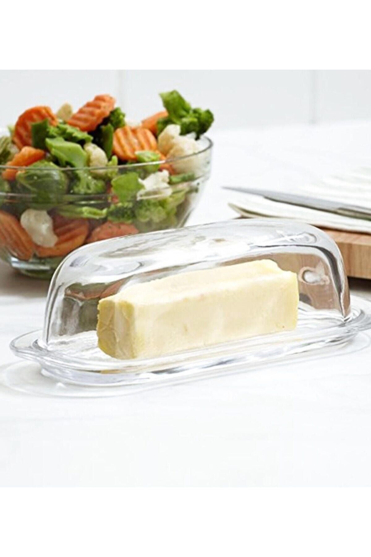 Emr züccaciye Paşabahçe Basic 4 Lü Kahvaltılık - Tereyağlık Peynirlik Saklama Kabı
