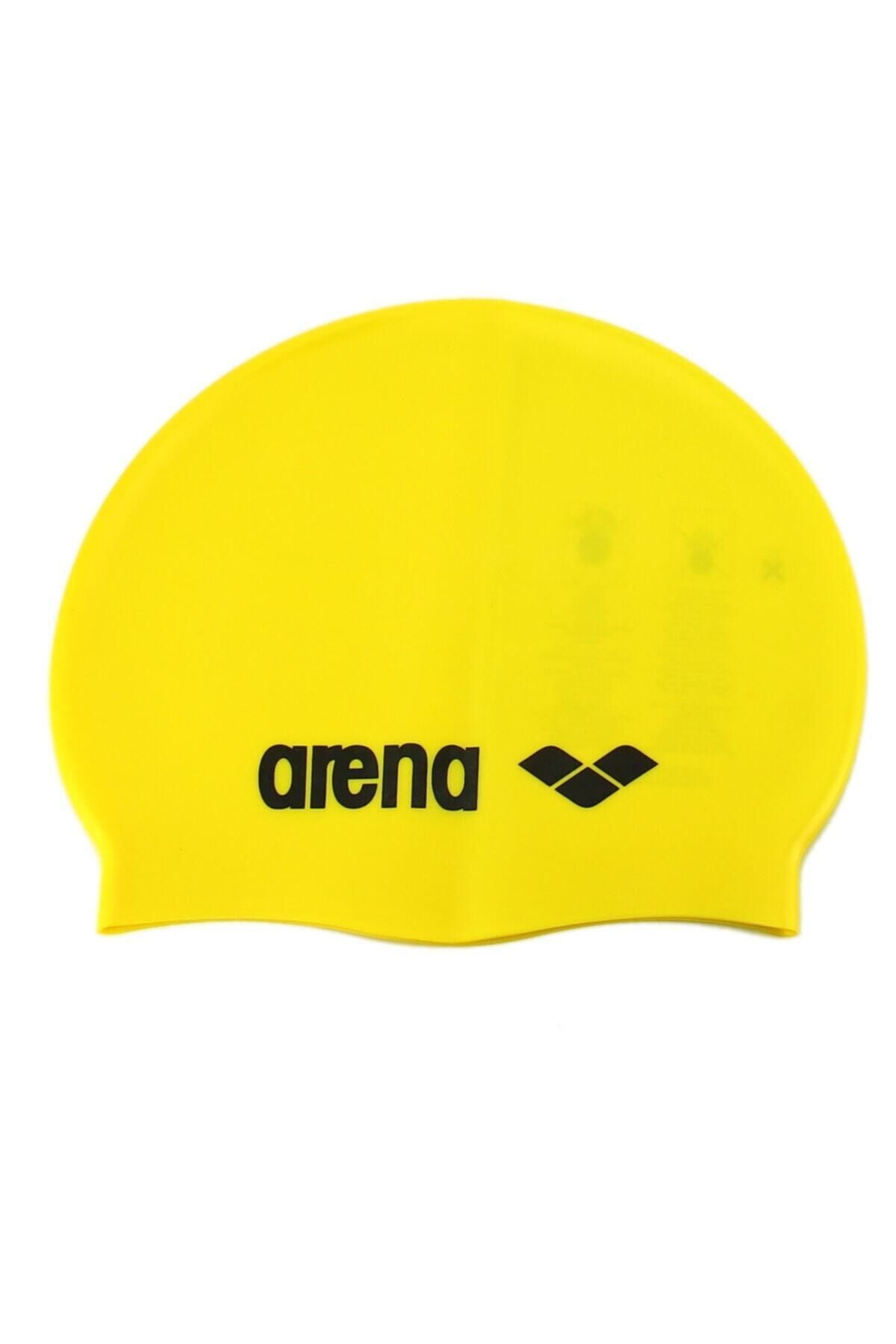 Arena Classic Silıcone Sarı Yüzme Bonesi