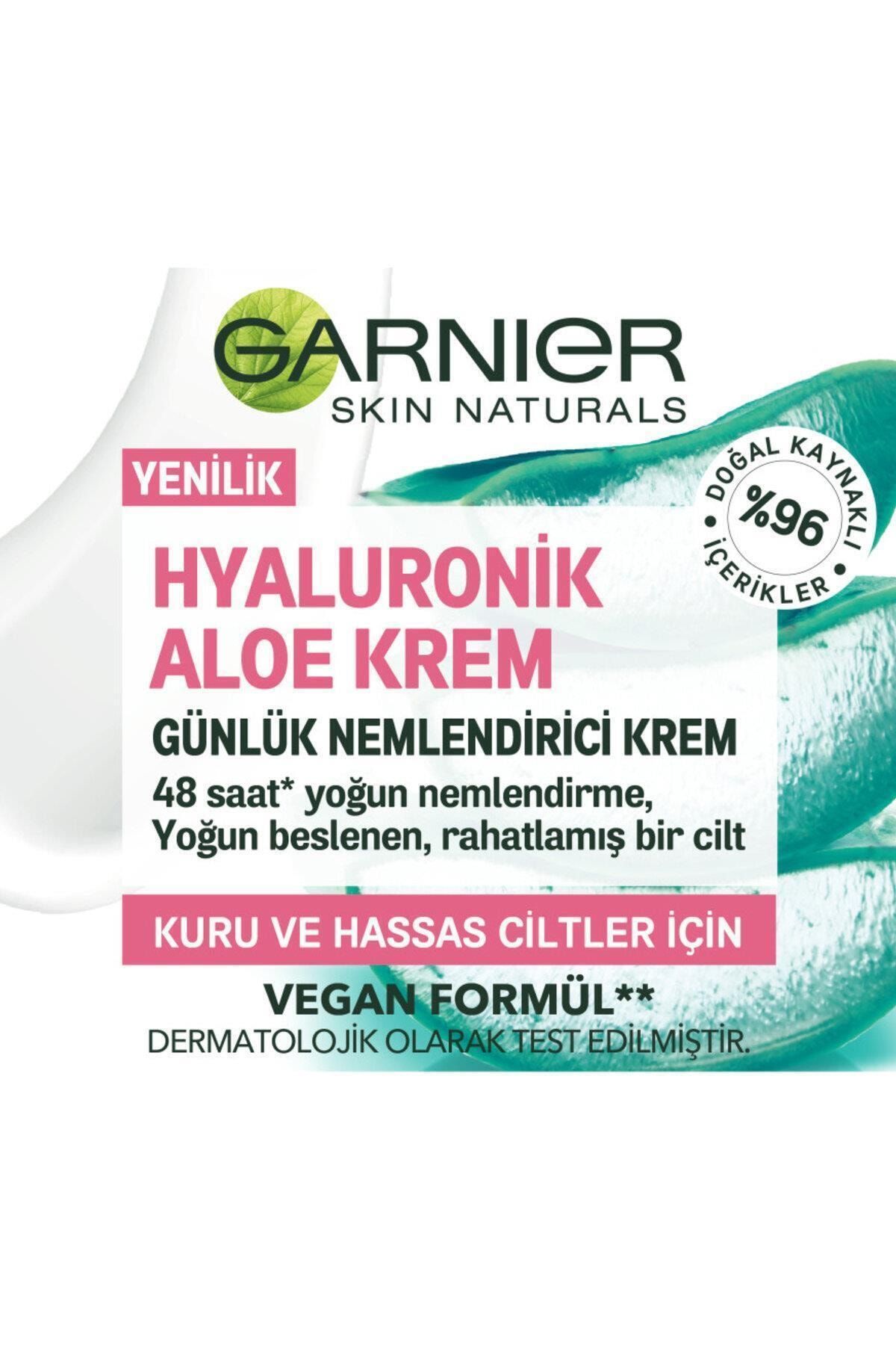 Garnier Hyaluronik Aloe Günlük Nemlendirici Krem Kuru Hassas Cilt 50ml