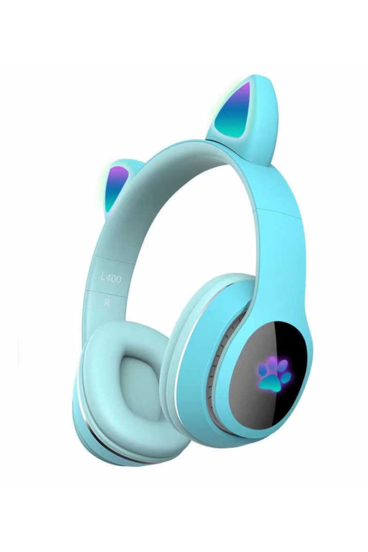 UnDePlus Kulaküstü Bluetooth Uyumlu Kulaklık Rgb Işık Renki Çocuk Kedi L400