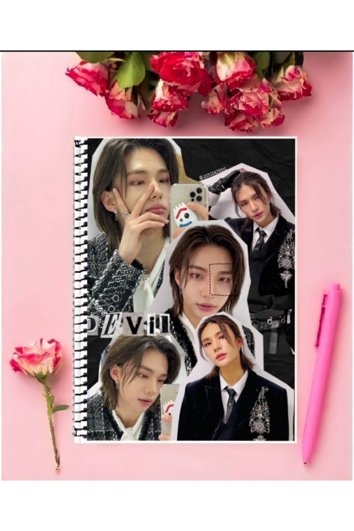 Genel Markalar Stray Kids (hyujin,felix,bang Chan,lee Know,ı.n,han,kim Woo-jin,changbin,seungmin) Defter 1ad.a5 Boy