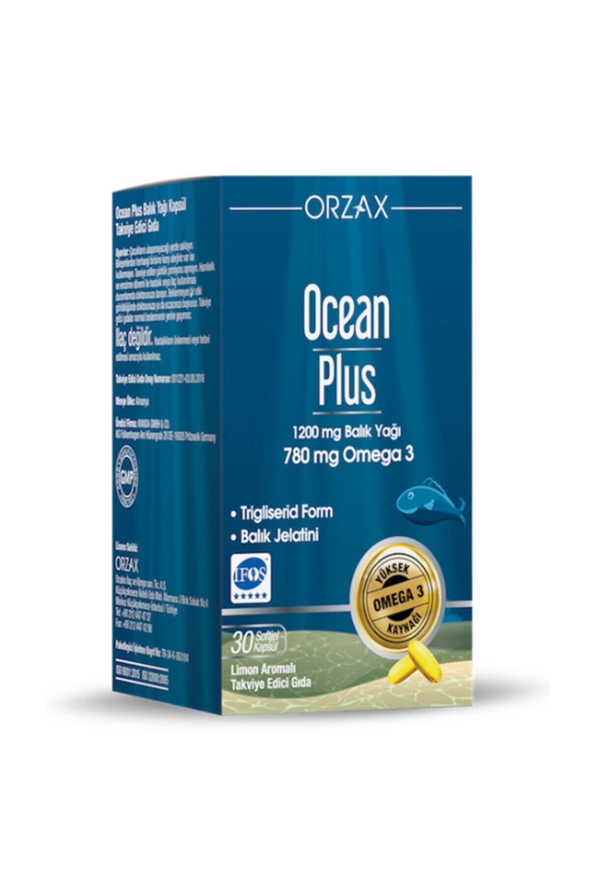 Orzax Ocean Plus 1200 mg 30 Kapsül Balık Yağı