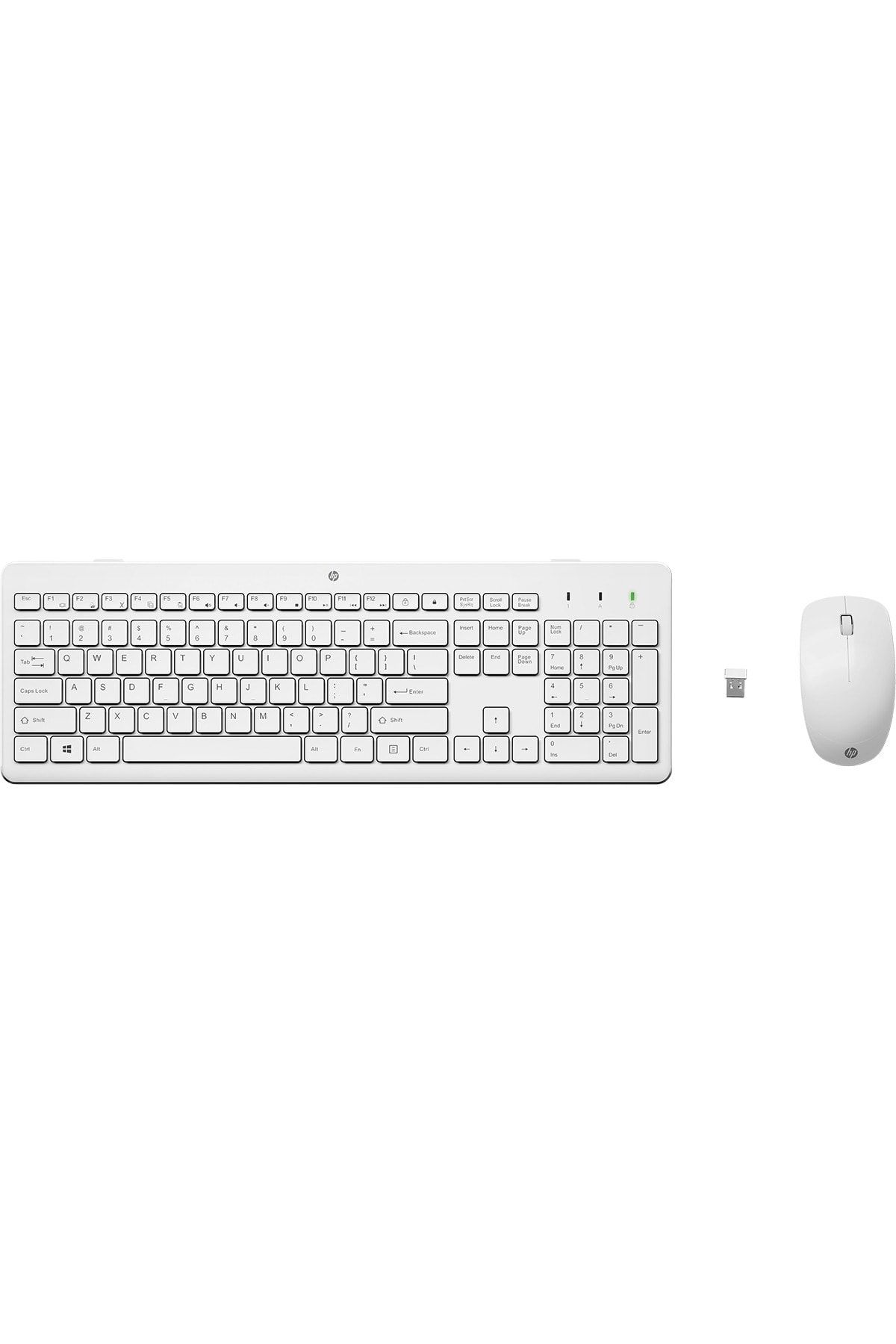 HP 230 Kablosuz Beyaz Klavye Mouse Ingilizce 3l1f0aa