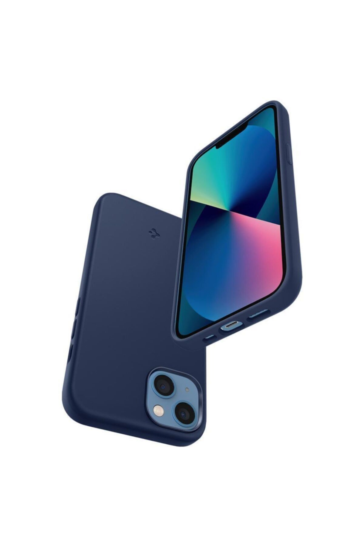 Spigen Apple Iphone 13 Kılıf Silicone Fit (SİLİKON) Navy Blue - Acs03550