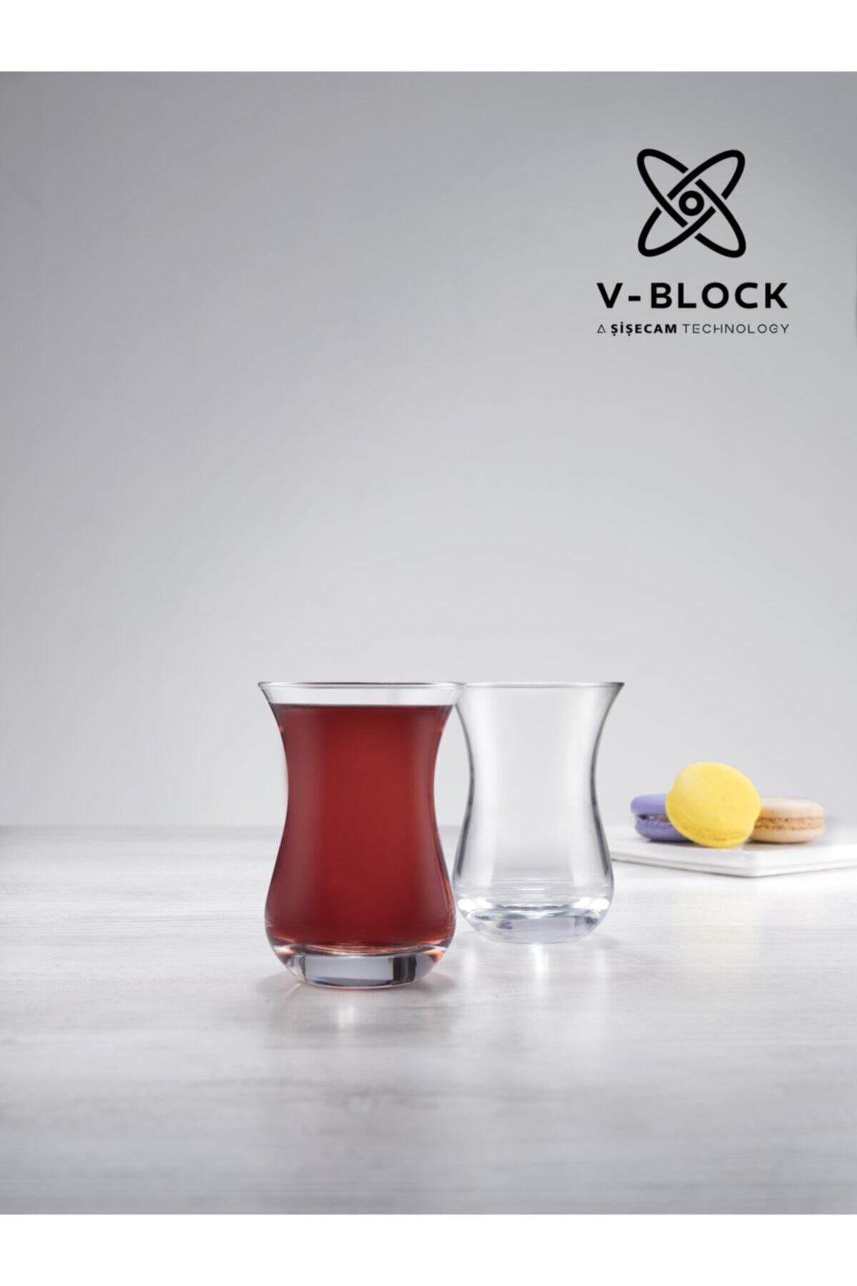 Paşabahçe V-block Antimikrobiyal Aida 6'lı Çay Bardağı
