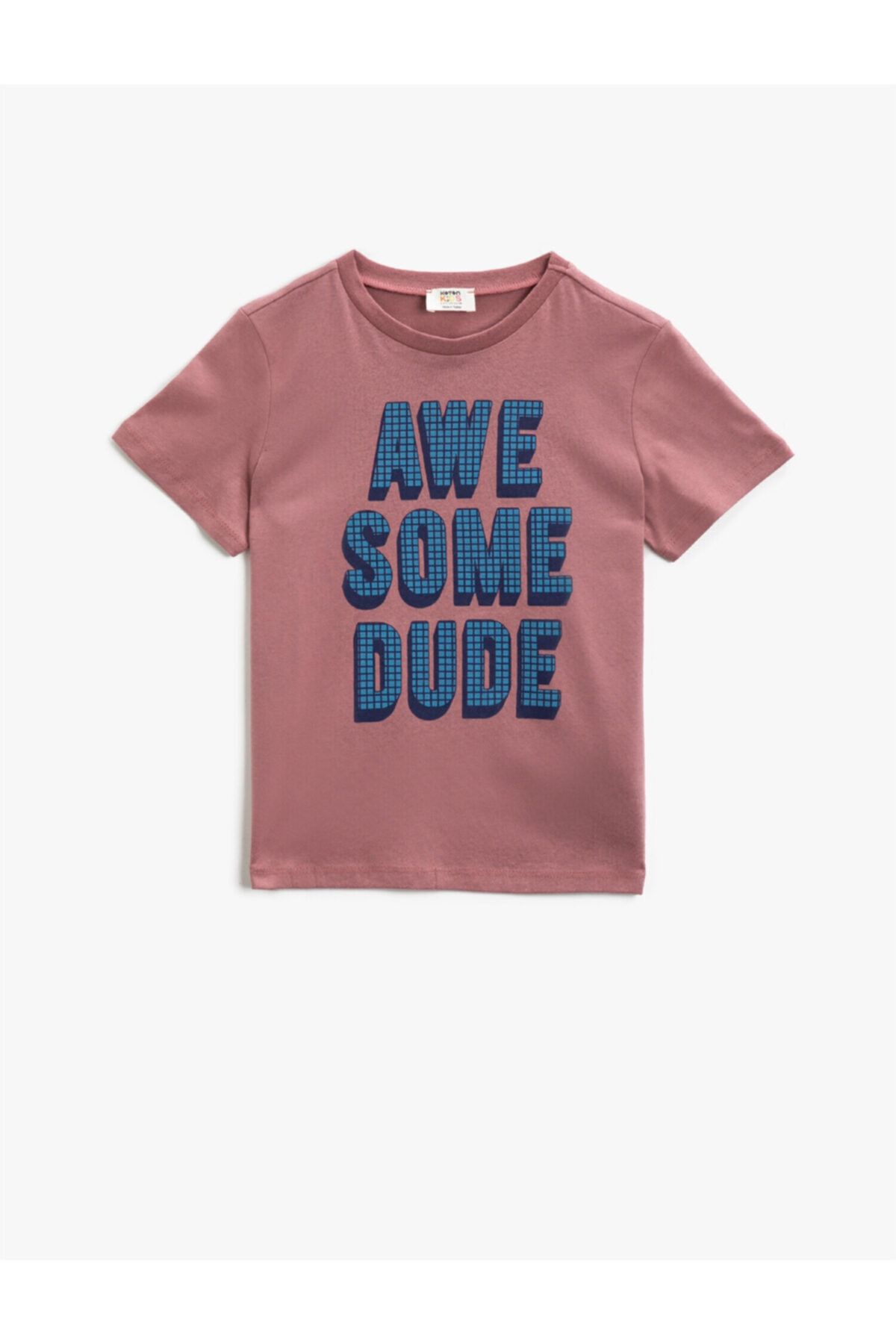 Koton Erkek Çocuk Kahverengi Pamuklu Kısa Kollu T-Shirt