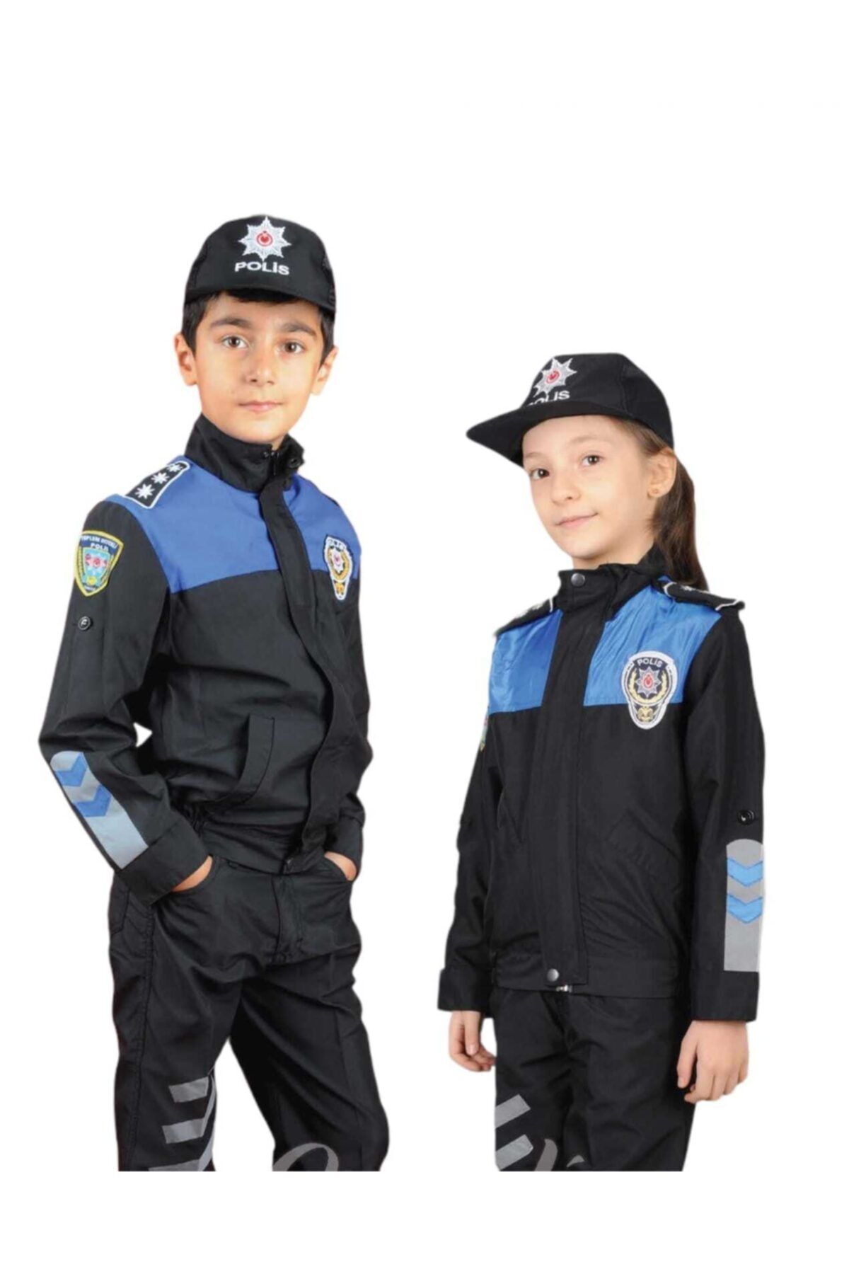KARAMANSTYLE Çocuk Polis Kıyafeti Kostüm Toplum Destekli