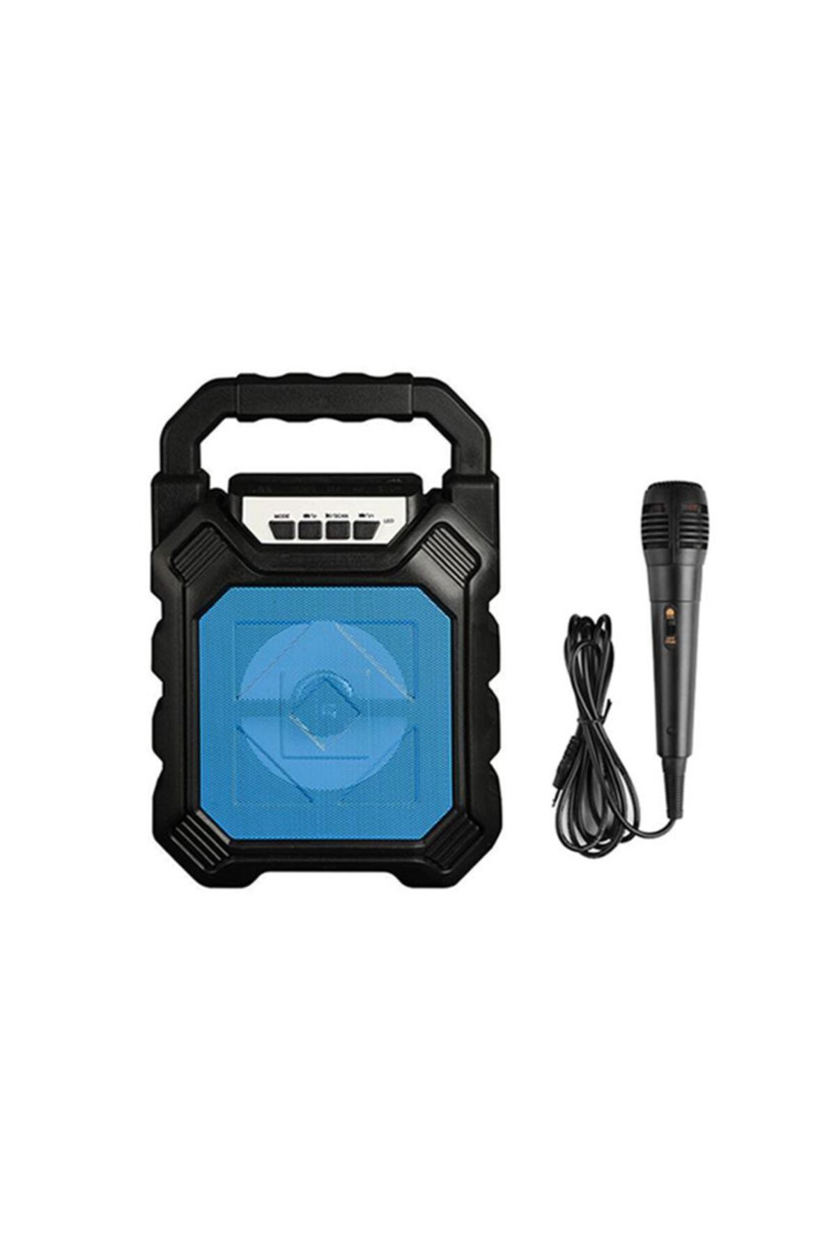 OWWOTECH Işıklı Mikrofonlu Bluetooth Hoparlör Kareokeli Kablosuz Speaker Mikrofon Hediyeli
