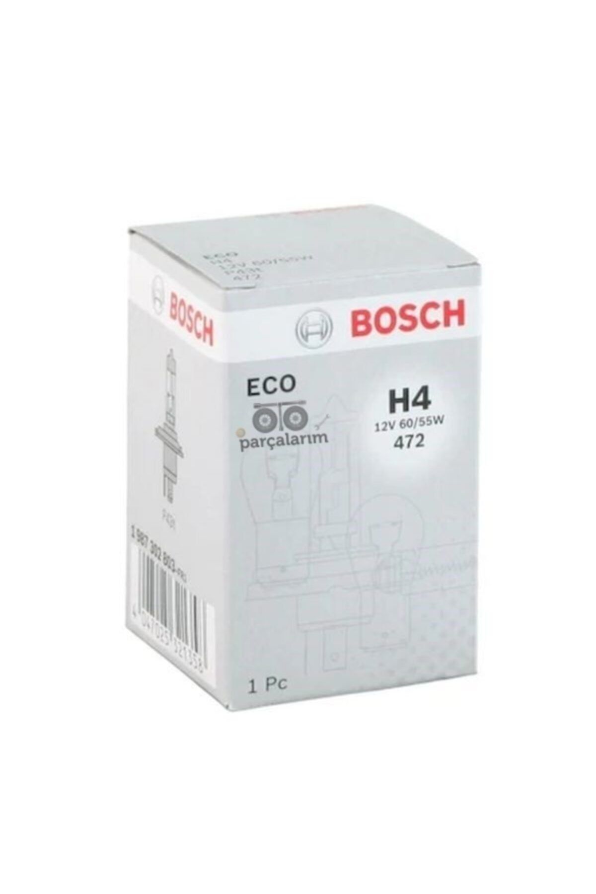 Bosch 1987302803 - Ampul H4 12v Standart H4 Ampul 55 / 60w Tırnaklı P43t
