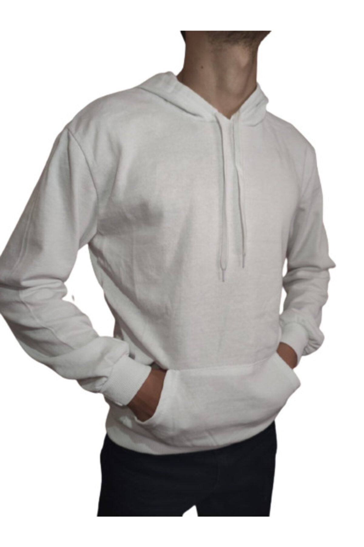 Lenox Beyaz Ünisex Iki Iplikli Şardonlu Sweatshirt