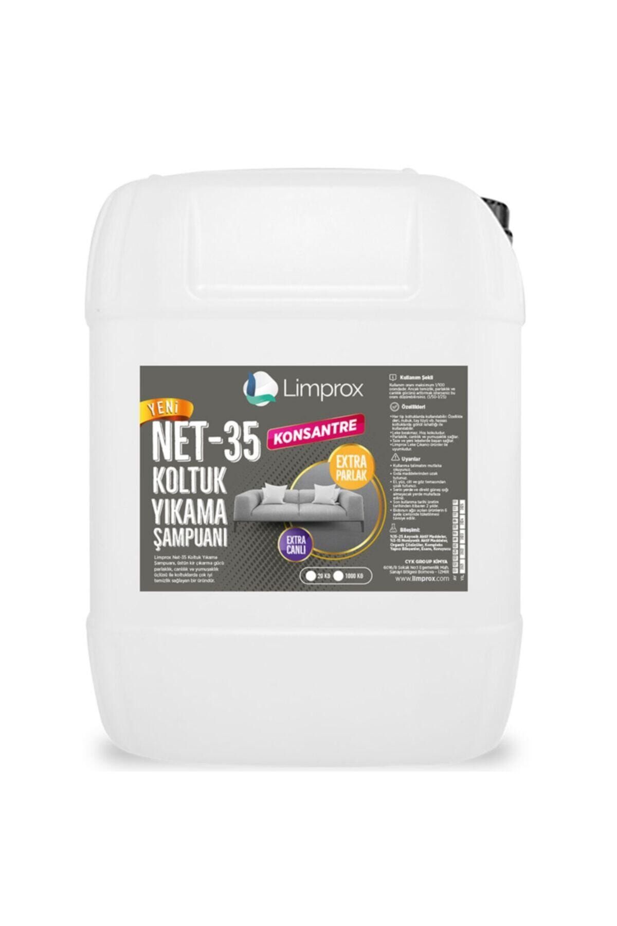 Limprox Net-35 Konsantre Koltuk Yıkama Şampuanı - 30 Kg