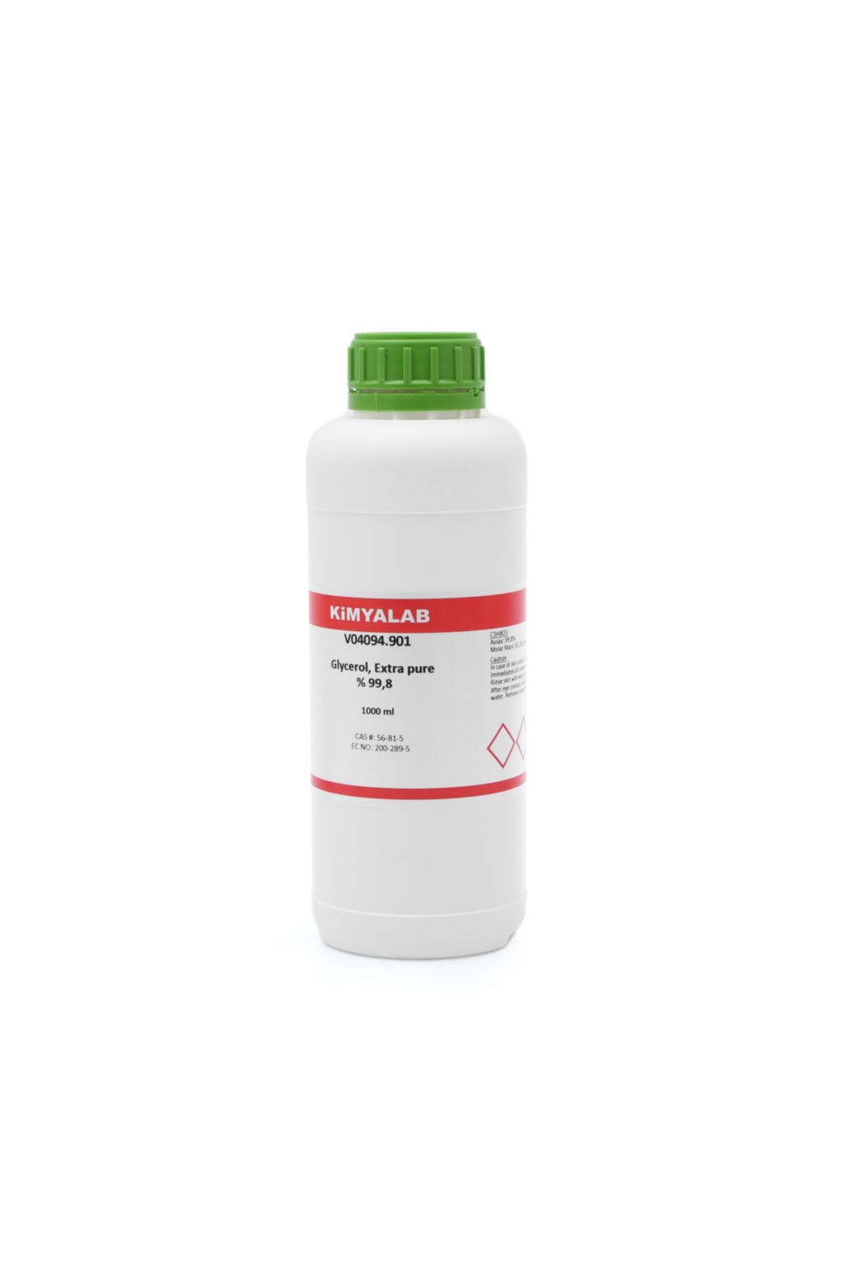 KimyaLab Saf Gliserin % 99,8 Extra Pure 1000ml  Glycerol 1 Litre