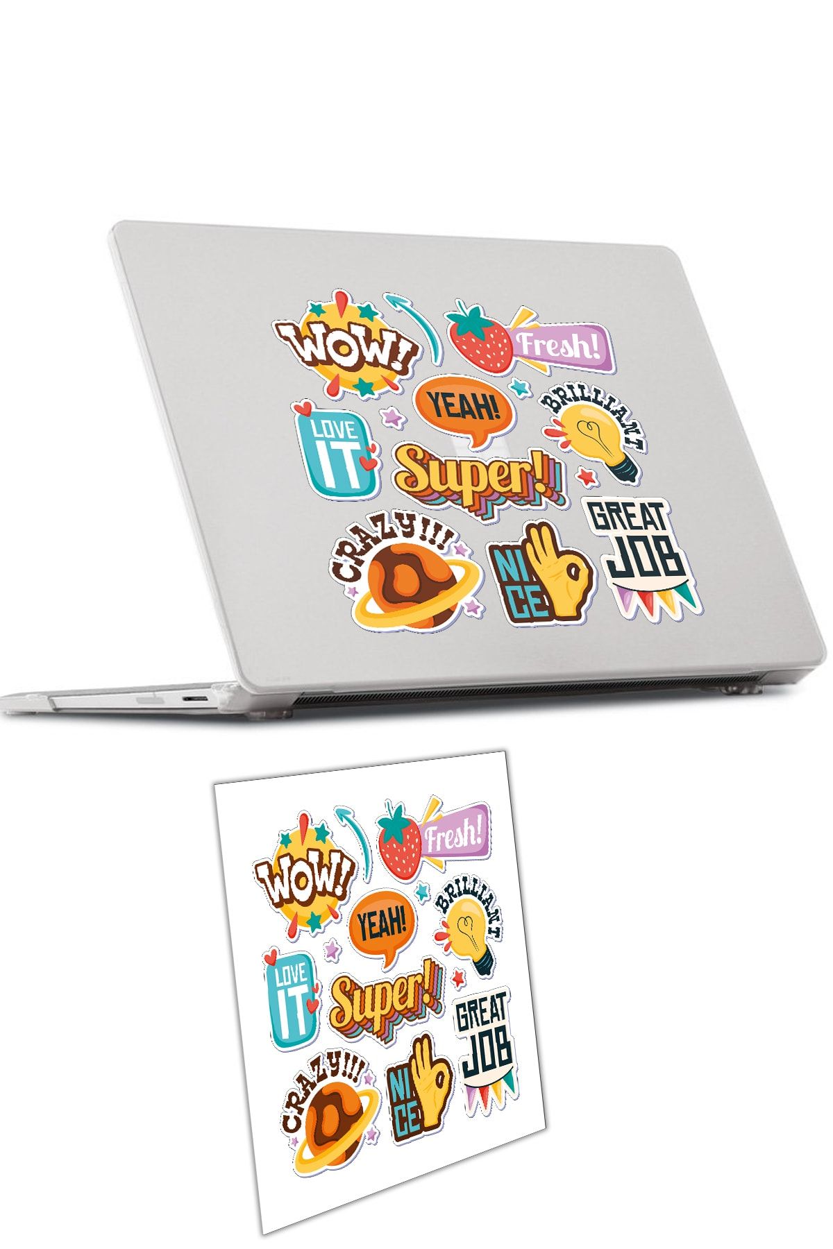 Smartad Laptop Notebook Bilgisayar Arkası Sticker Defter Sticker